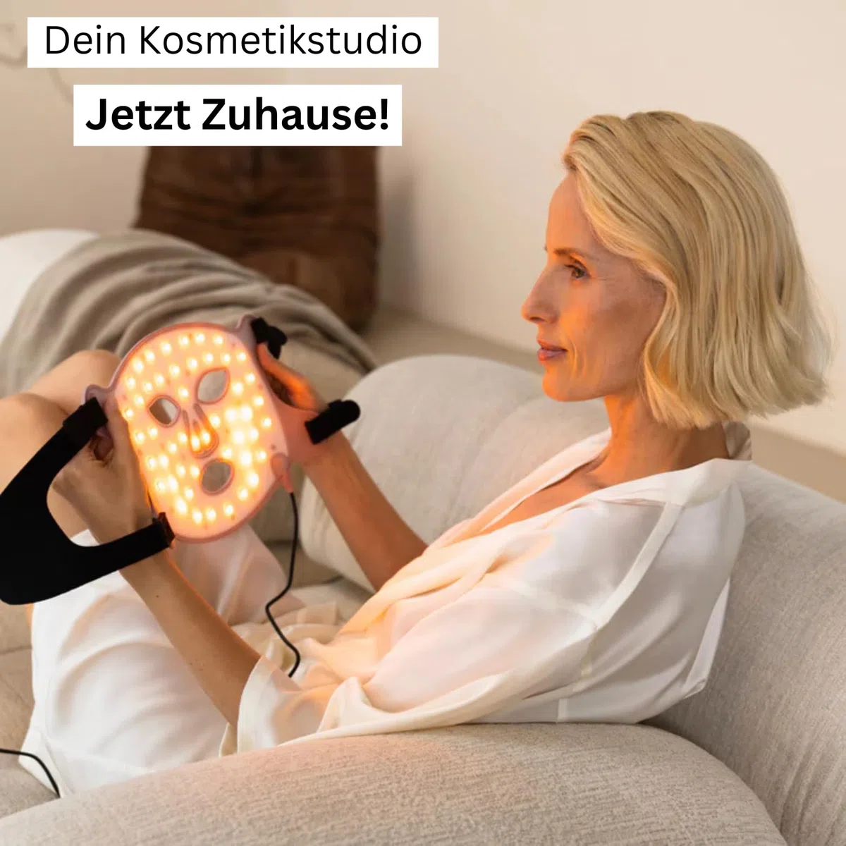 Rosental Organics LED Face Mask – LED-Gesichtsmaske für die Skincare-Routine – mit rotem & nahem Infrarot-Licht – Beauty-Maske für Zuhause