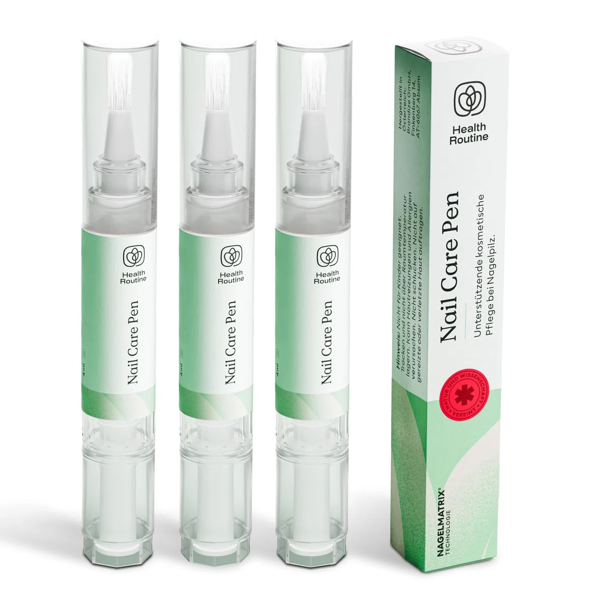 HealthRoutine® Nail Care Pen Nagelpilz Nagelöl — DAS ORIGINAL aus Österreich für gepflegte Fingernägel & Fußnägel — Mit Teebaumöl, Vitamin E & Aloe Vera für kosmetische Pflege und äußere Anwendung