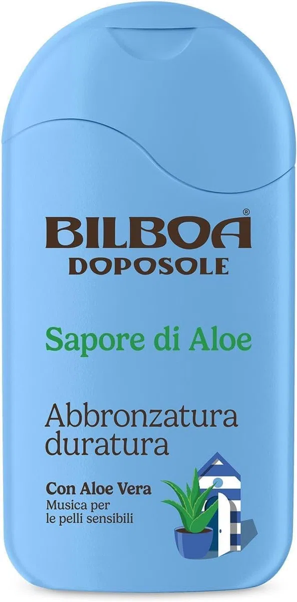 Italian Gourmet doposole sapore di aloe, After-Sun-Lotion 12 x 200ml | Texture idratante e lenitiva, dermatologisch getestet, für empfindliche Haut, Gesamtnettogewicht 2,4 L + Kostenlos Polpa 400g