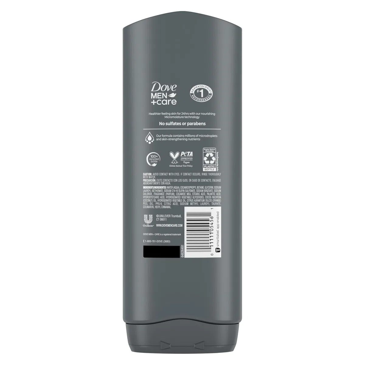 DOVE MEN + CARE Midnight Classico Gesichts- und Körperseife (4 Stück) für eine beruhigende und mit Feuchtigkeit versorgte Haut, weiß