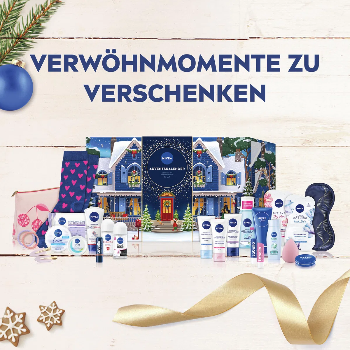 NIVEA Adventskalender 2025 24 Türchen Pflegeprodukte Weihnachtskalender Pflegeset