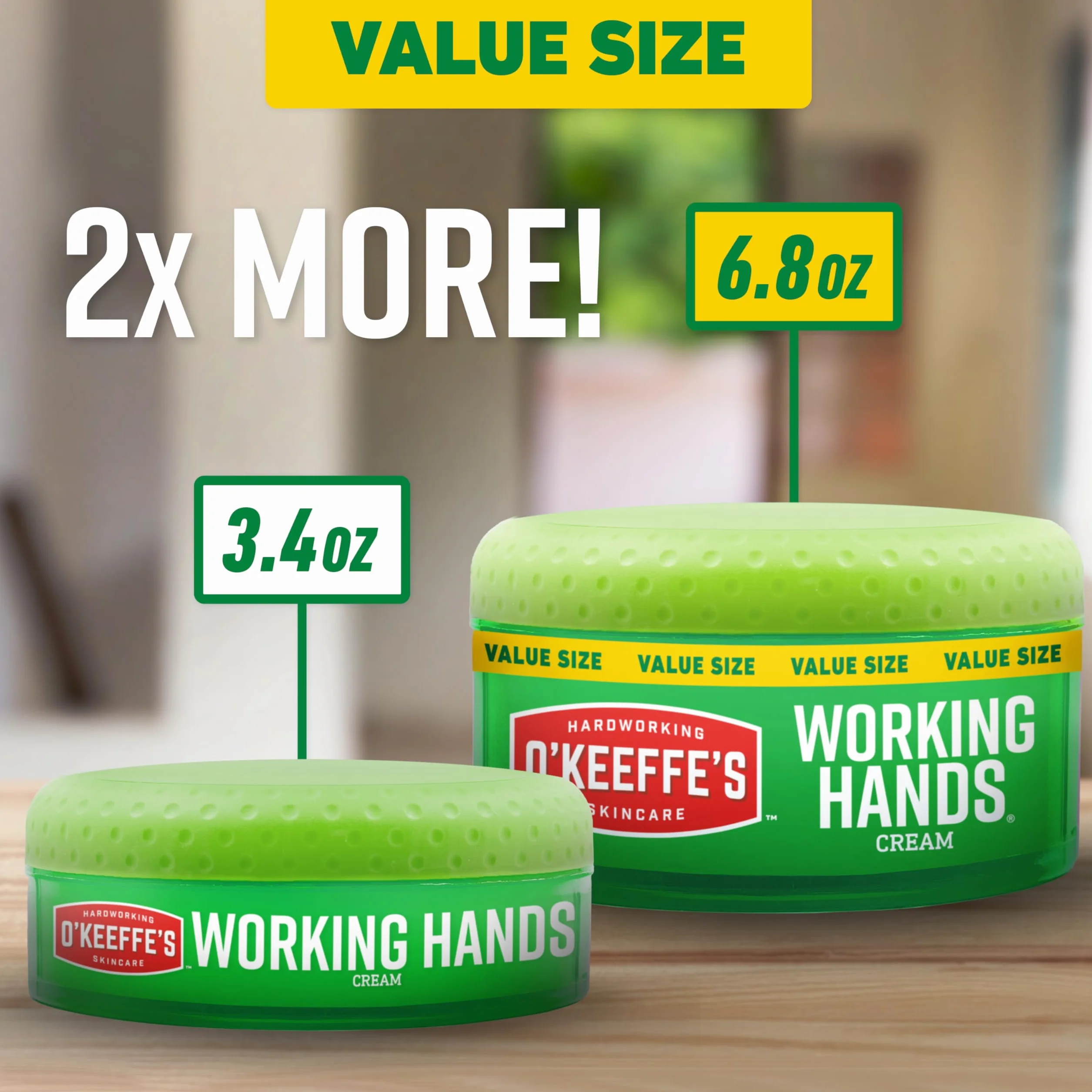 O'Keeffe's Working Hands Handcreme, Vorteilsgröße, 200 ml, 12 Stück