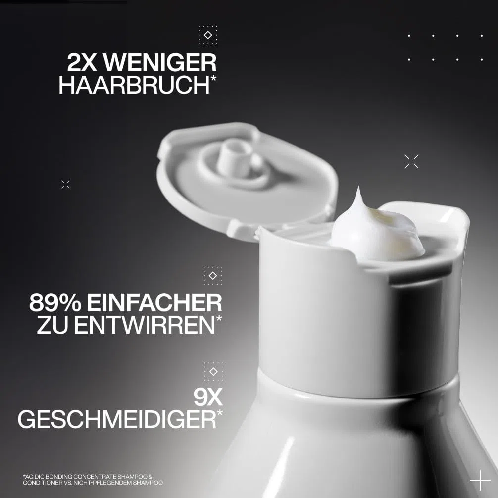 Redken | Pflegeset für Schutz vor Farbverlust, Konzentrierte All-In-One Formel, Acidic Bonding Concentrate Shampoo 300 ml & Conditioner 300 ml