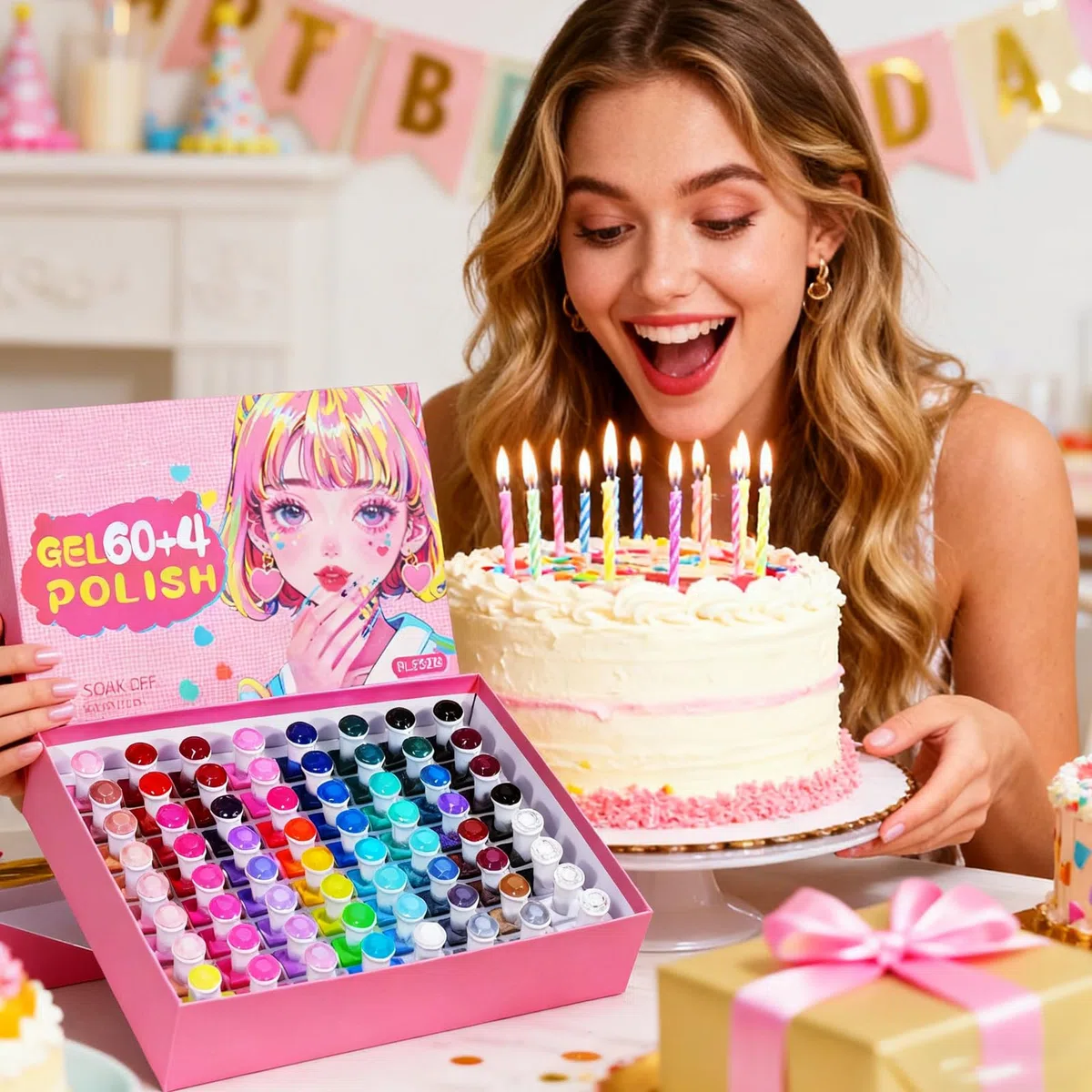 Gel Nagel Set 60 Farben Schnelltrocknend Langanhaltend Handpflege Werkzeug | Gel Lack Farben Für Täglich Zuhause Reise Maniküre Spa Pflege Hochzeit Party Feiertag Festival Sommer