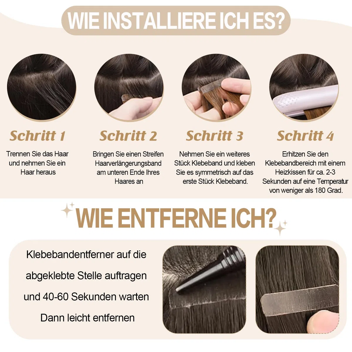 YILITE Tape in Extensions Echthaar 40cm Dunkel Braun Gerade Nahtlos Haut Schuss Tape in Haarextension Echthaar 20 Stück/Packung Tape in Remy Haarverlängerungen(40cm #2 Dunkel Braun)