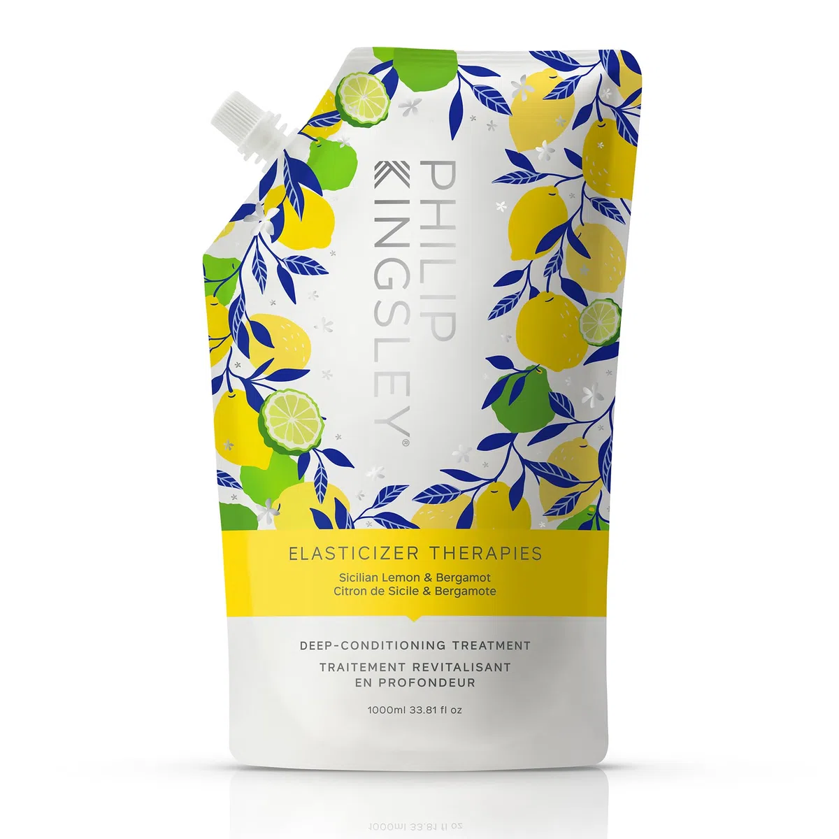 Philip Kingsley | Elasticizer Therapien Silican Zitrone und Bergamotte | Tiefenpflegende Haarmasken-Behandlung | Für trockenes, strapaziertes, lockiges Haar | 1000ml