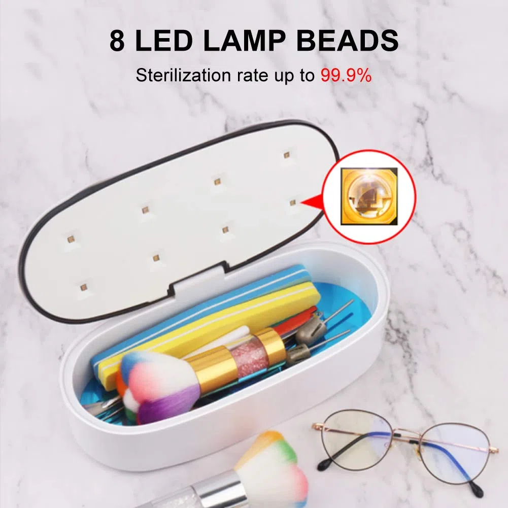 UV Sterilisator für Instrumente, UV Desinfektionsbox LED UV Desinfektion Gerät Desinfektionsgerät für Maniküre Werkzeuge, für Nagelstudio Tattoo Friseursalon (USB-Kabel)
