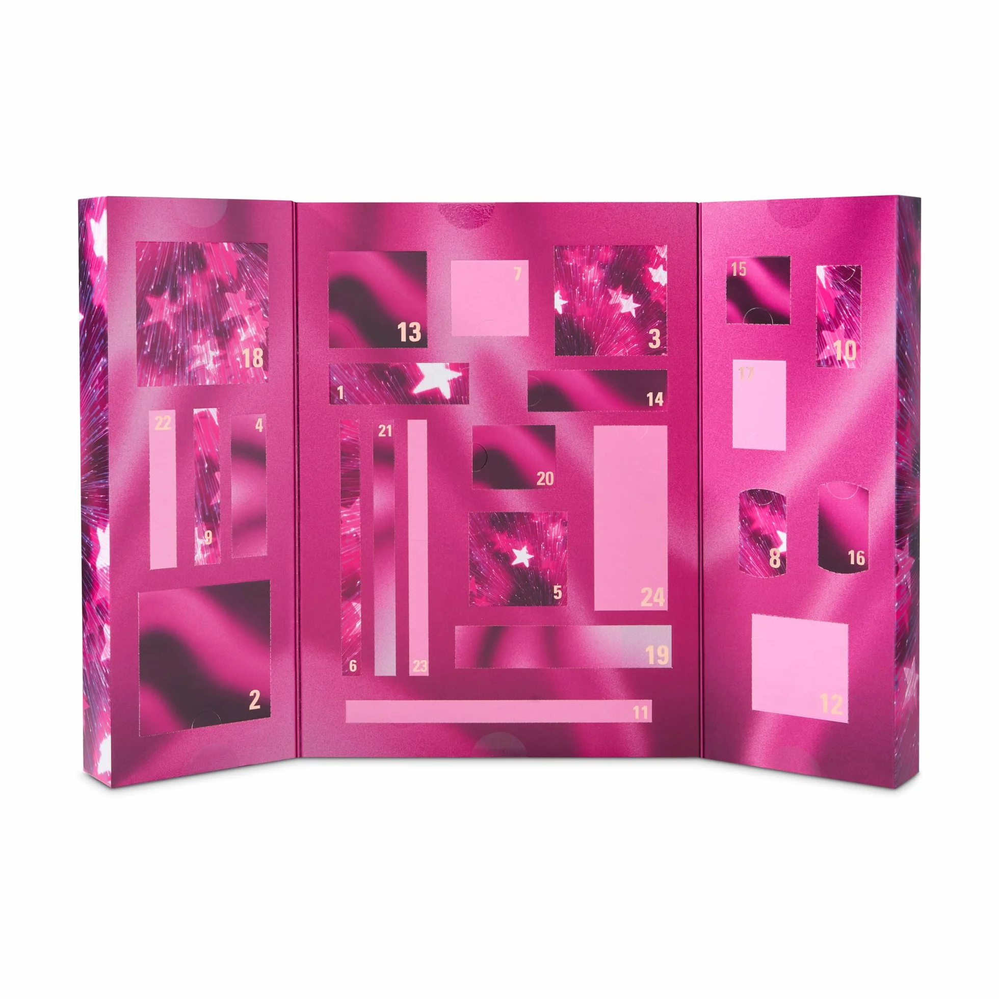 Revolution Makeup Advent Calendar 2025, 24 Beauty-Must-haves, Geschenkset mit Lipgloss, Highlighter, Blush, Pinseln & Mascara, vegan und tierversuchsfrei