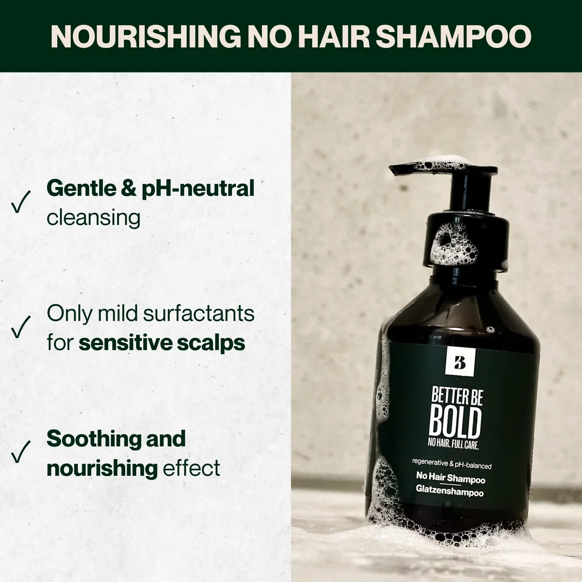 BETTER BE BOLD I GLATT & MATT Glatzenpflege-Routine I Glatzenpeeling, Glatzenshampoo und Glatzencreme I Alles in einem Set I Für die ideale Männerpflege I Feuchtigkeit & Schutz I Kopfhautpflege Männer