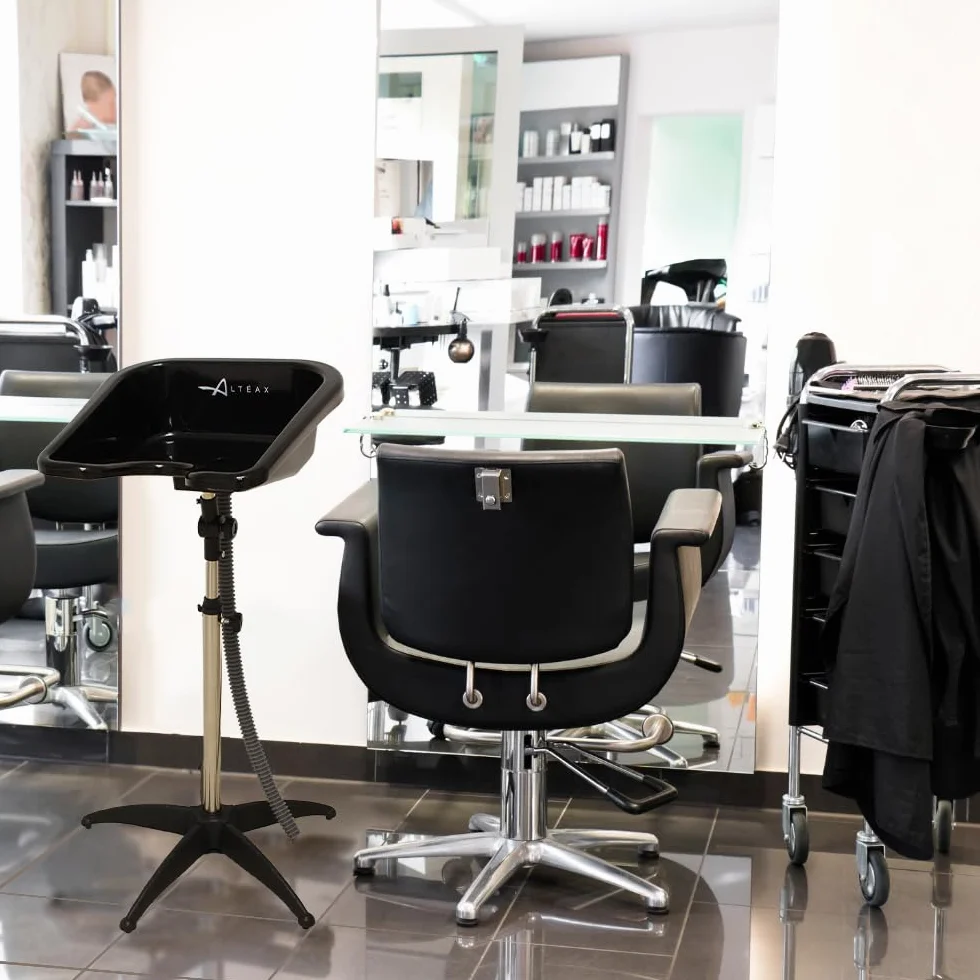 Altéax Mobiles Waschbecken Friseur Quadrat Ergonomischen Design Kann es Auch haarwaschbecken für bettlägerige - Haare Waschen im Bett - Lavatester Hochwertige aus Inklusiver new Parrucker Tragbarer