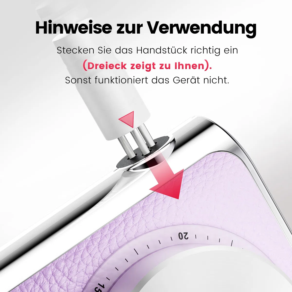 L'UGX Kabellose Nagelfräser Professionell 30000 RPM – Kernlosen Motor Tragbarer Elektrische Nagelfeile für Gel- & Acrylnägel, Maniküre Set Elektrisch, Leise & Vibrationsarm, Lange Akkulaufzeit-Lila