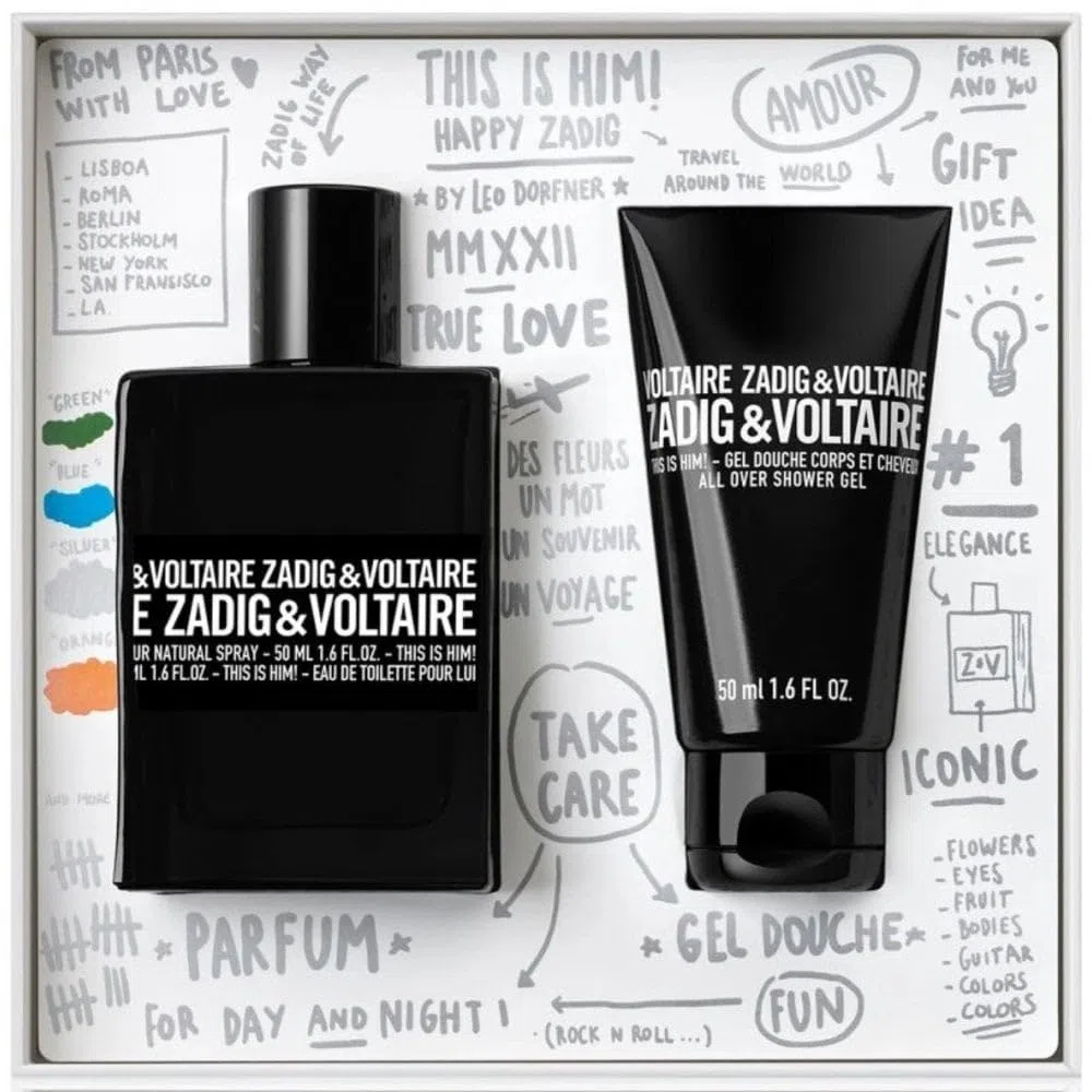 ZADIG & VOLTAIRE This is Him! Set EDT 50ml + Shower Gel 50ml