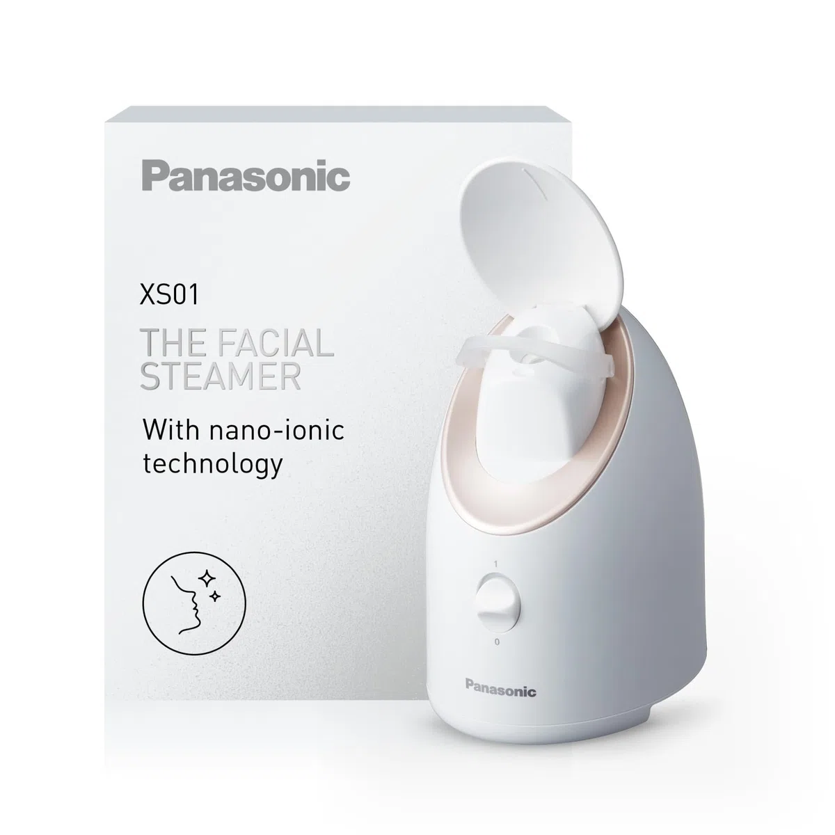 Panasonic Ionen-Steamer EH-XS01, Gesichtssauna, Nano-Ionen-Technologie, gründliche Gesichtsreinigung, Gesichtspflege, Mitesserentferner