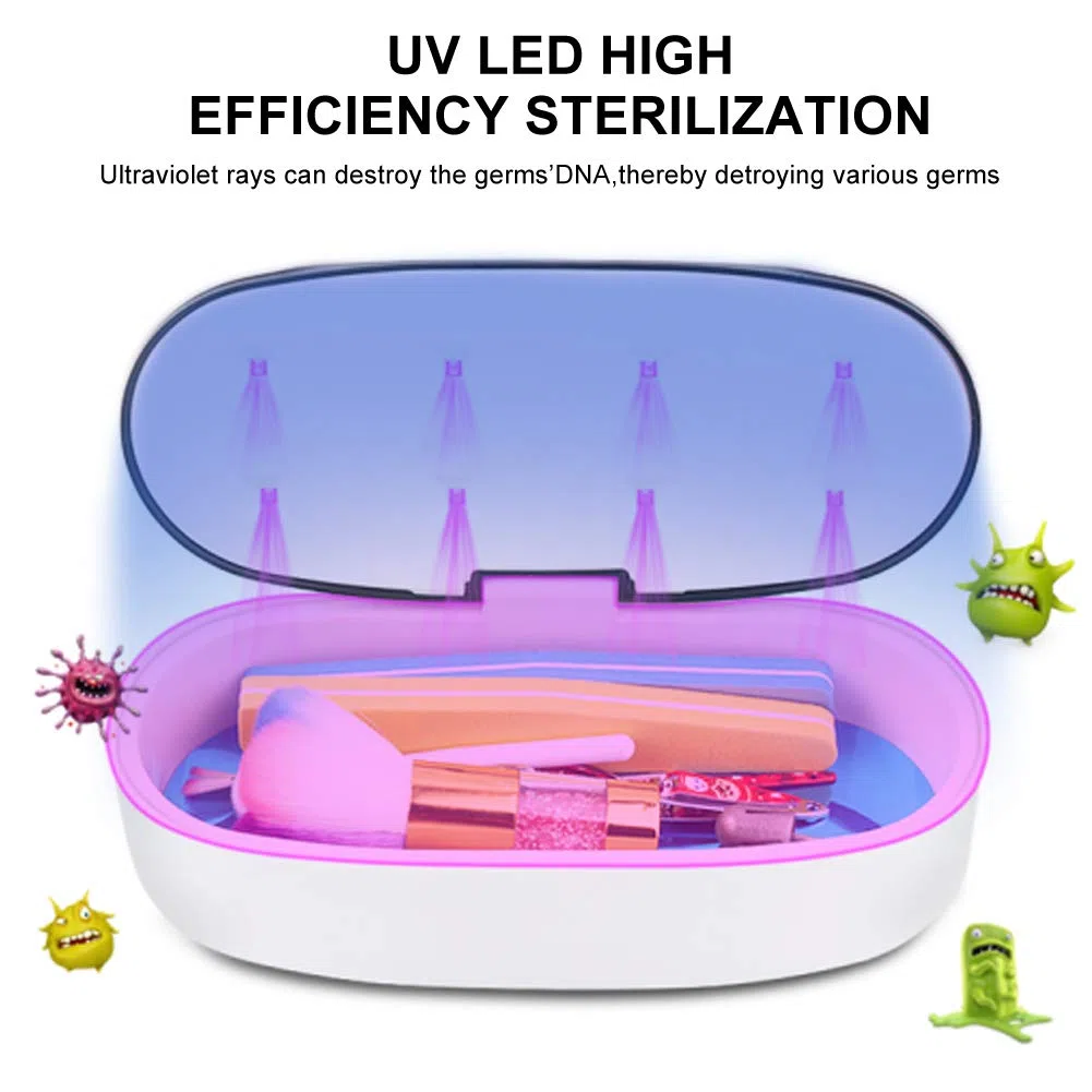 UV Sterilisator für Instrumente, UV Desinfektionsbox LED UV Desinfektion Gerät Desinfektionsgerät für Maniküre Werkzeuge, für Nagelstudio Tattoo Friseursalon (USB-Kabel)