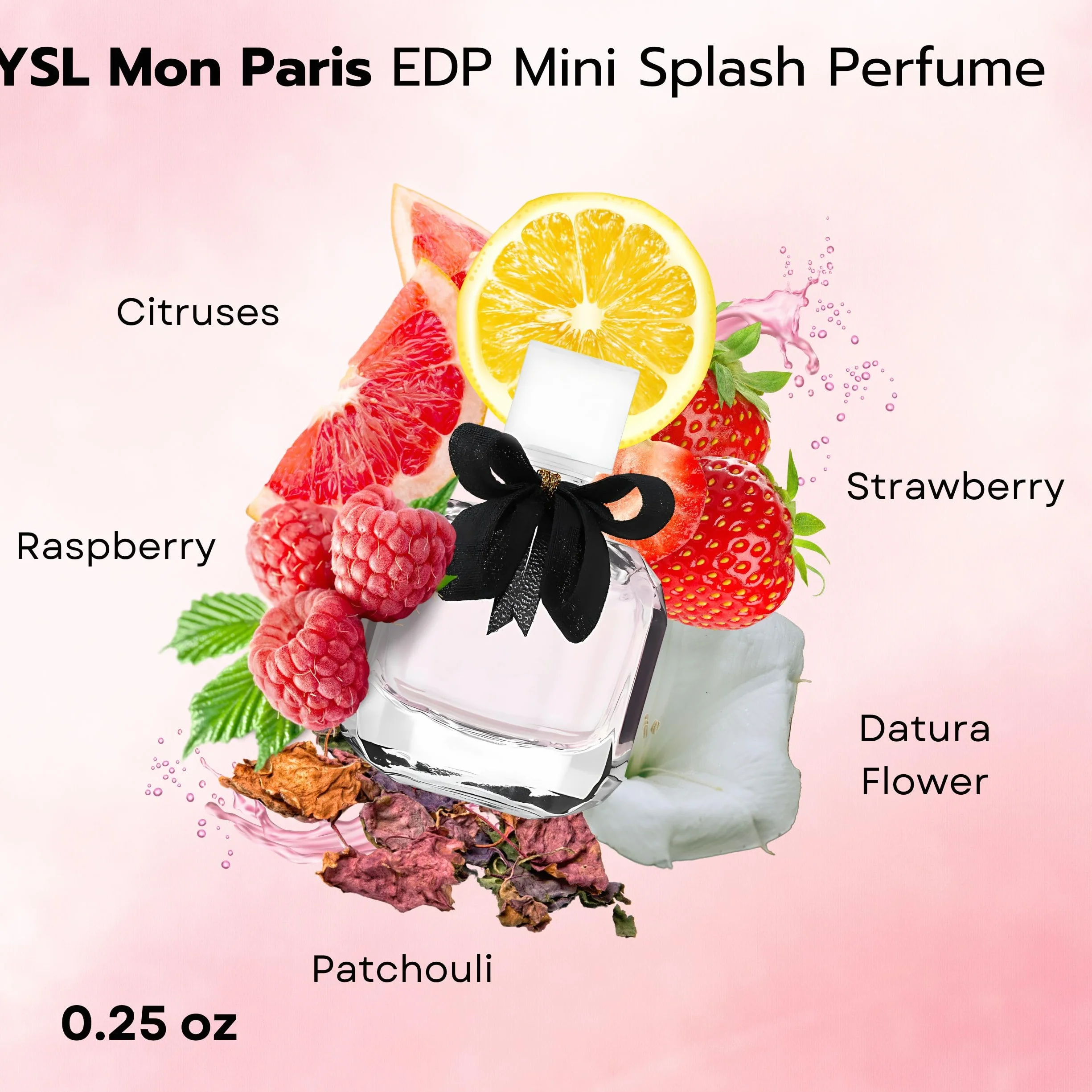 Yves Saint Laurent YSL Parfüm-Miniatur-Reise-Set für Damen, Libre EDT 7,1 g + Libre EDP 7,1 g + Mon Paris EDP 7,1 g + Black Opium EDP 7,5 ml