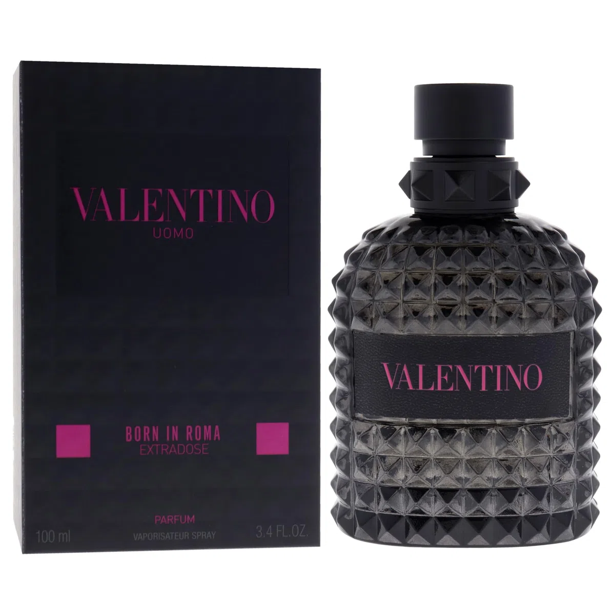 Valentino Uomo Born in Roma Extradose - Spicy, Aromatic, Woody, Fresh - Parfum Long-Lasting Fragrance for Men, 100 ml