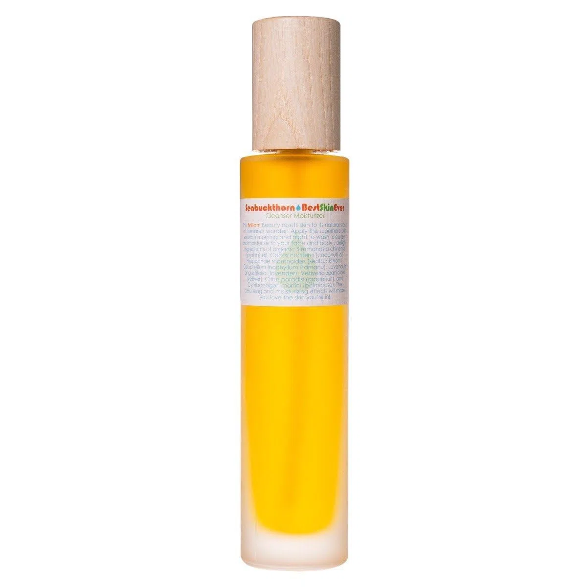 Living Libations Bio/Wildcrafted- Gesichtsreinigung Sanddorn Öl + Feuchtigkeitscreme (3,7 Oz/110 Ml)