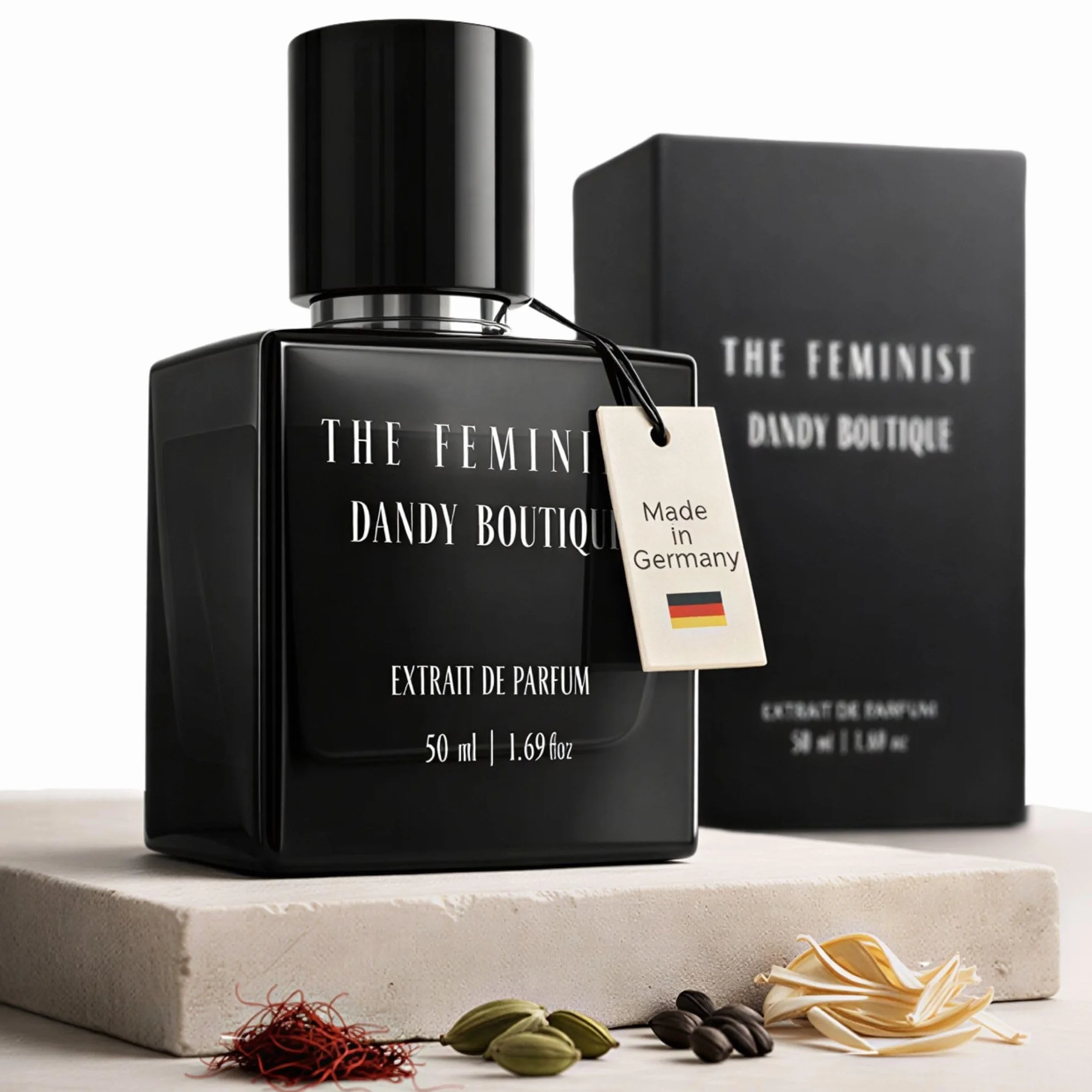 THE FEMINIST Herren Parfüm 50 ml – Extrait de Parfum mit 30% Duftöl – beliebtes langanhaltendes Parfüm für Männer – Made in Switzerland – Premium Duft für Dates, Club und Alltag