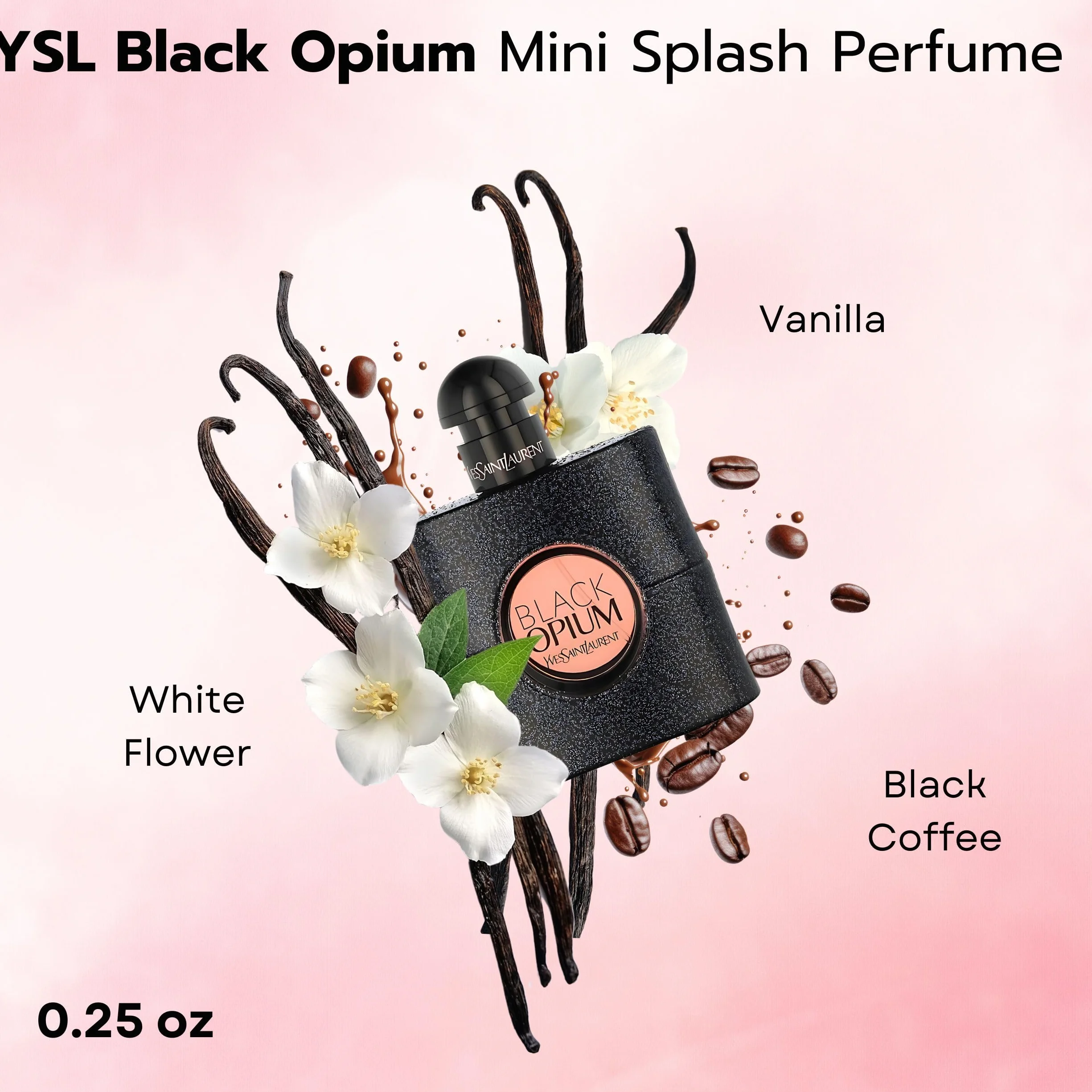 Yves Saint Laurent YSL Parfüm-Miniatur-Reise-Set für Damen, Libre EDT 7,1 g + Libre EDP 7,1 g + Mon Paris EDP 7,1 g + Black Opium EDP 7,5 ml