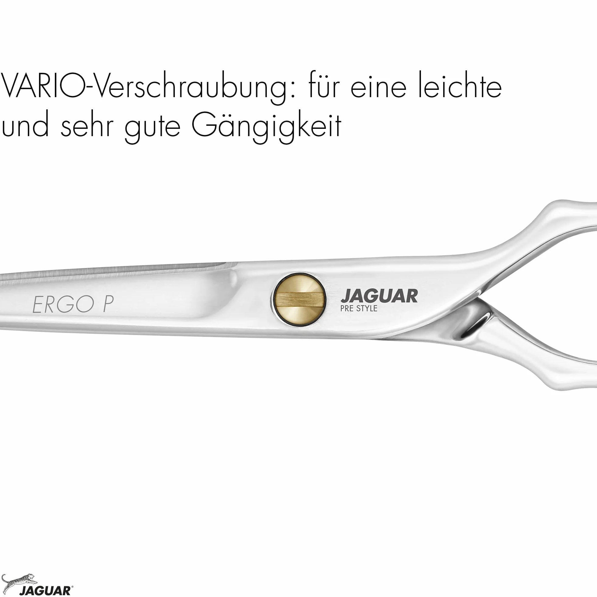 JAGUAR Haarschere PRE STYLE ERGO P 5.0" | Friseurschere im Classic-Design | poliert | Made in Germany