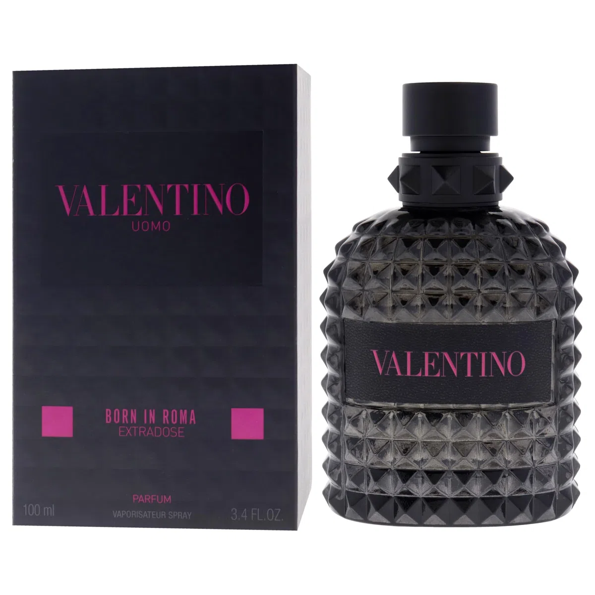 Valentino Uomo Born in Roma Extradose - Spicy, Aromatic, Woody, Fresh - Parfum Long-Lasting Fragrance for Men, 100 ml