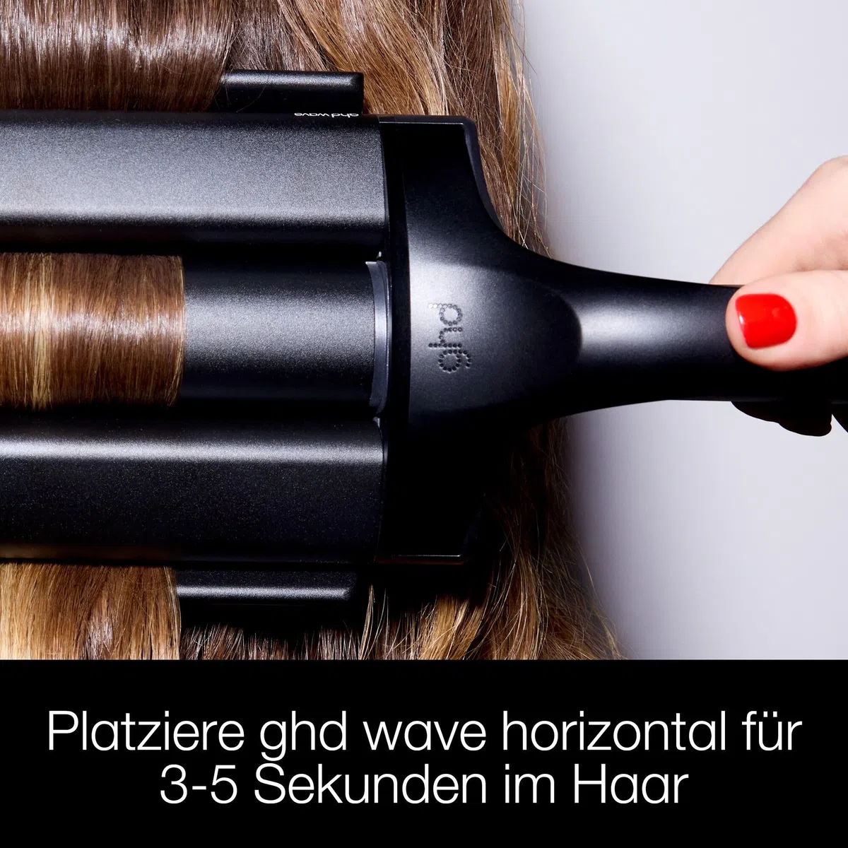 ghd wave triple barrel waver Welleneisen für Haare: 32mm Stäbe für Waves, Beach Waves & große Wellen, Mermaid Hair Waver, Anti Frizz Finish, ohne extreme Hitzeschäden