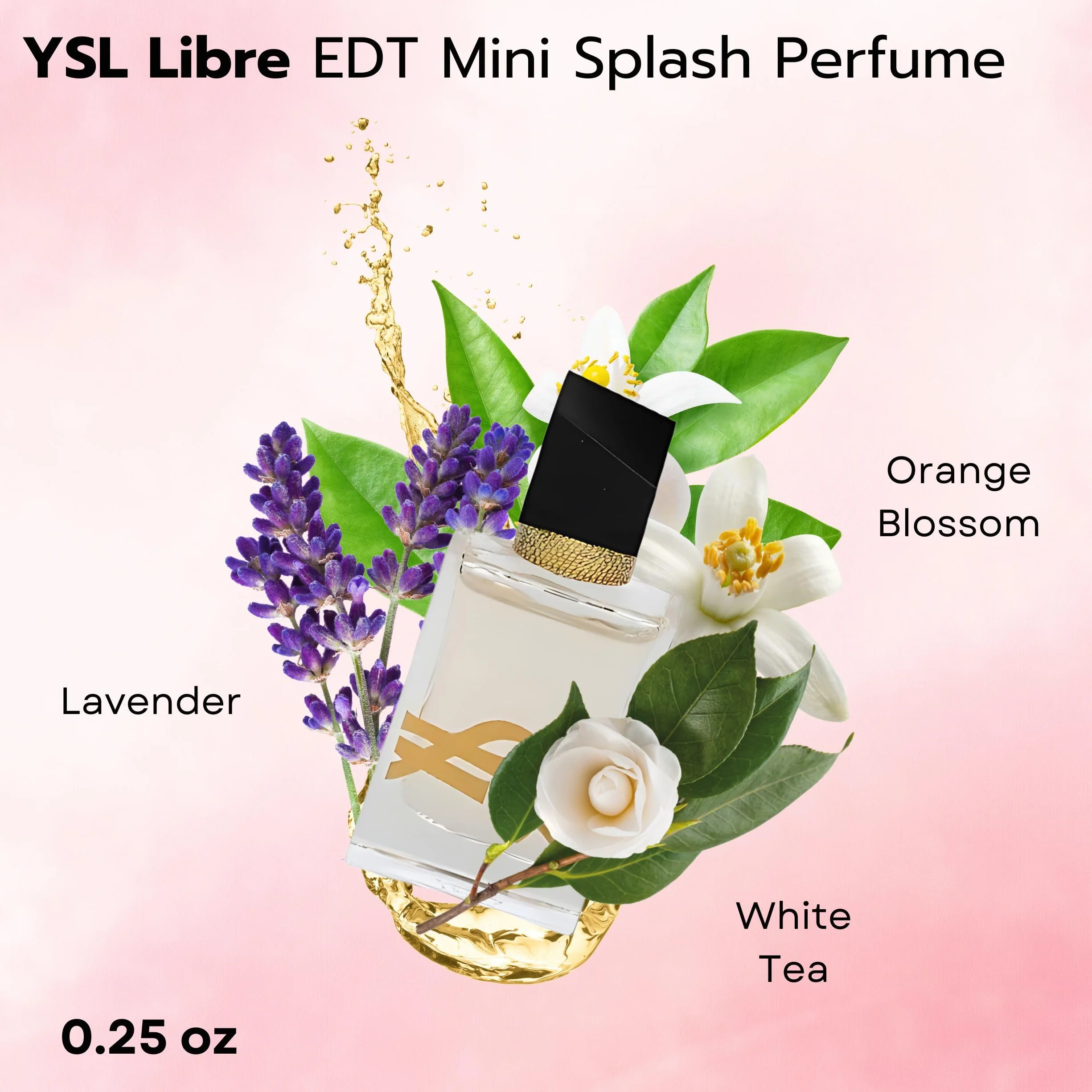 Yves Saint Laurent YSL Parfüm-Miniatur-Reise-Set für Damen, Libre EDT 7,1 g + Libre EDP 7,1 g + Mon Paris EDP 7,1 g + Black Opium EDP 7,5 ml