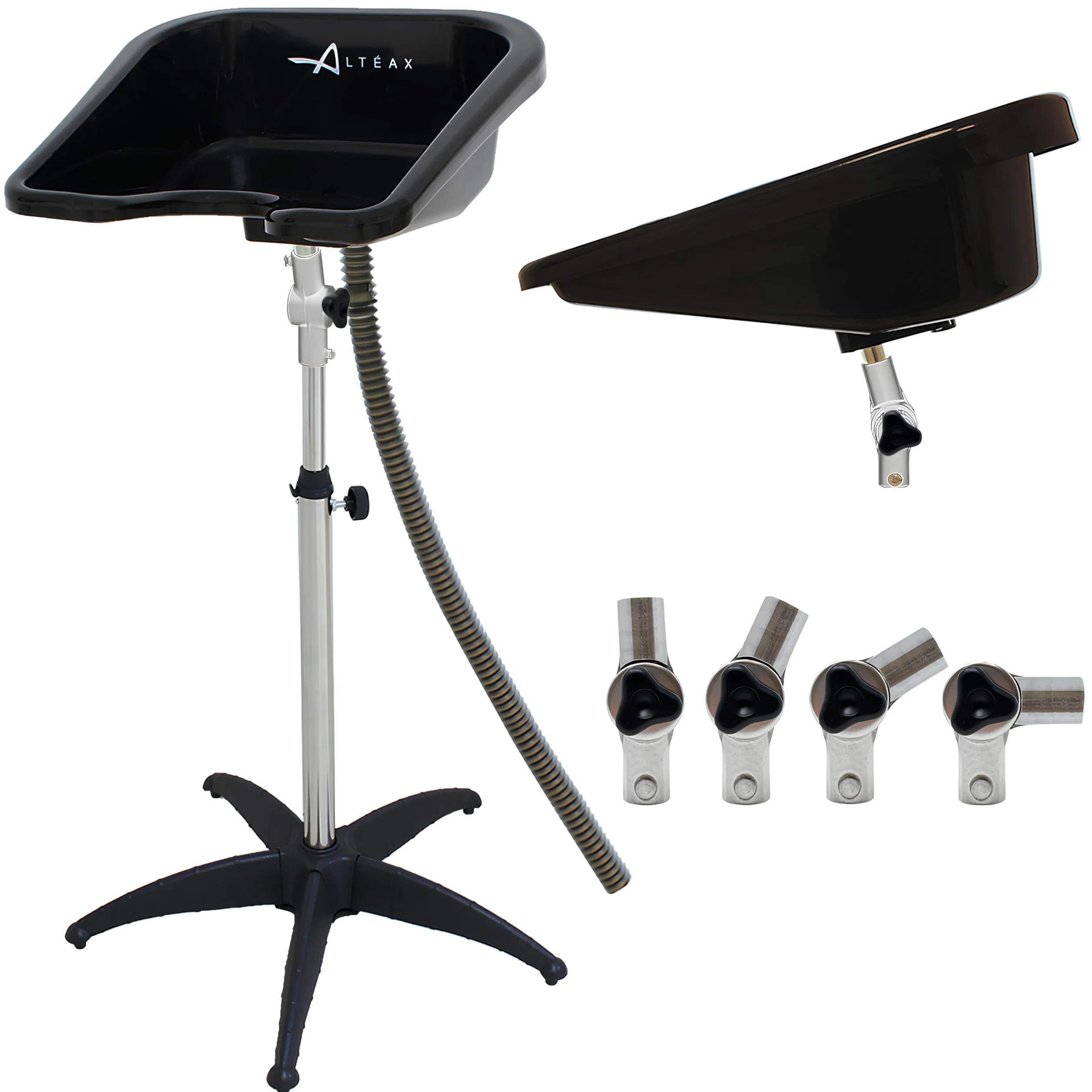 Altéax Mobiles Waschbecken Friseur Quadrat Ergonomischen Design Kann es Auch haarwaschbecken für bettlägerige - Haare Waschen im Bett - Lavatester Hochwertige aus Inklusiver new Parrucker Tragbarer