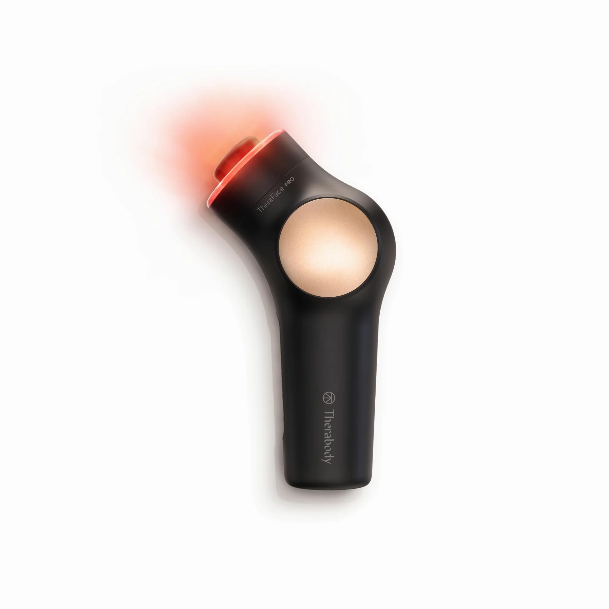 TheraFace PRO – Handgerät zur Gesichtsmassage – Kompaktes elektrisches Gerät zur Gesichts- und Hautpflege – 8-in-1-Behandlung mit Mikrostrom- und LED-Ringen – 4. Generation – Schwarz
