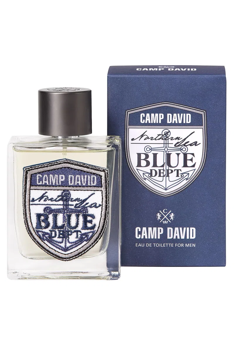 CAMP DAVID Blue Dept. Eau de Toilette Herren Parfum 100 ml, Maritimer Sommerduft mit Grapefruit, Mandarine, Rosmarin und Vetiver, Frischer Herrenduft für Büro und Alltag
