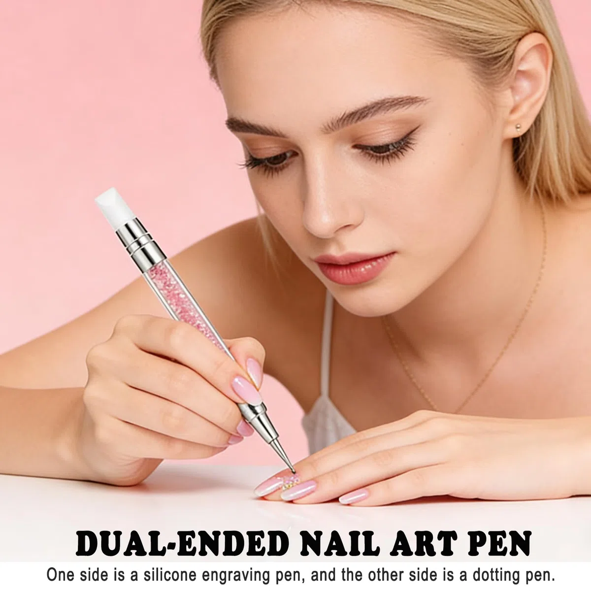 35 Stück Nagelkunst-Werkzeugset, Nagelkunstpinsel, Nagelständer, Nagel-Dotting-Werkzeug mit zwei Spitzen und Silikon-Skulpturstift, Nagelkunst-Set für Nagelkunst-Design zum Selbermachen