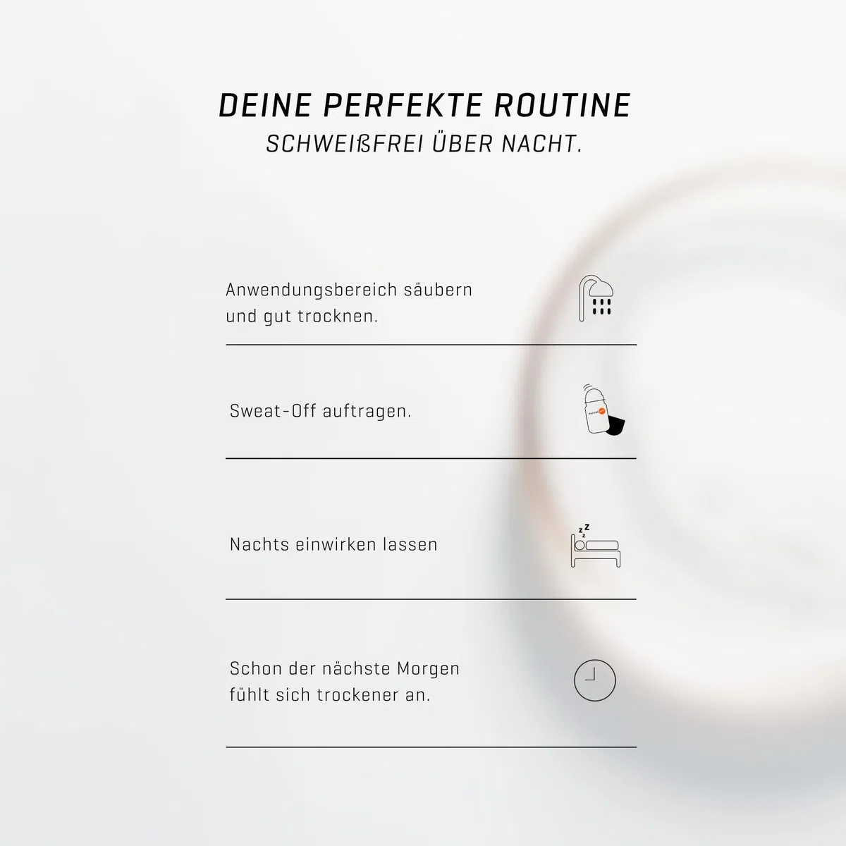 Sweat-Off Antitranspirant Roll On 50ml Deo Roller gegen Schweiß Antiperspirant für Männer und Frauen