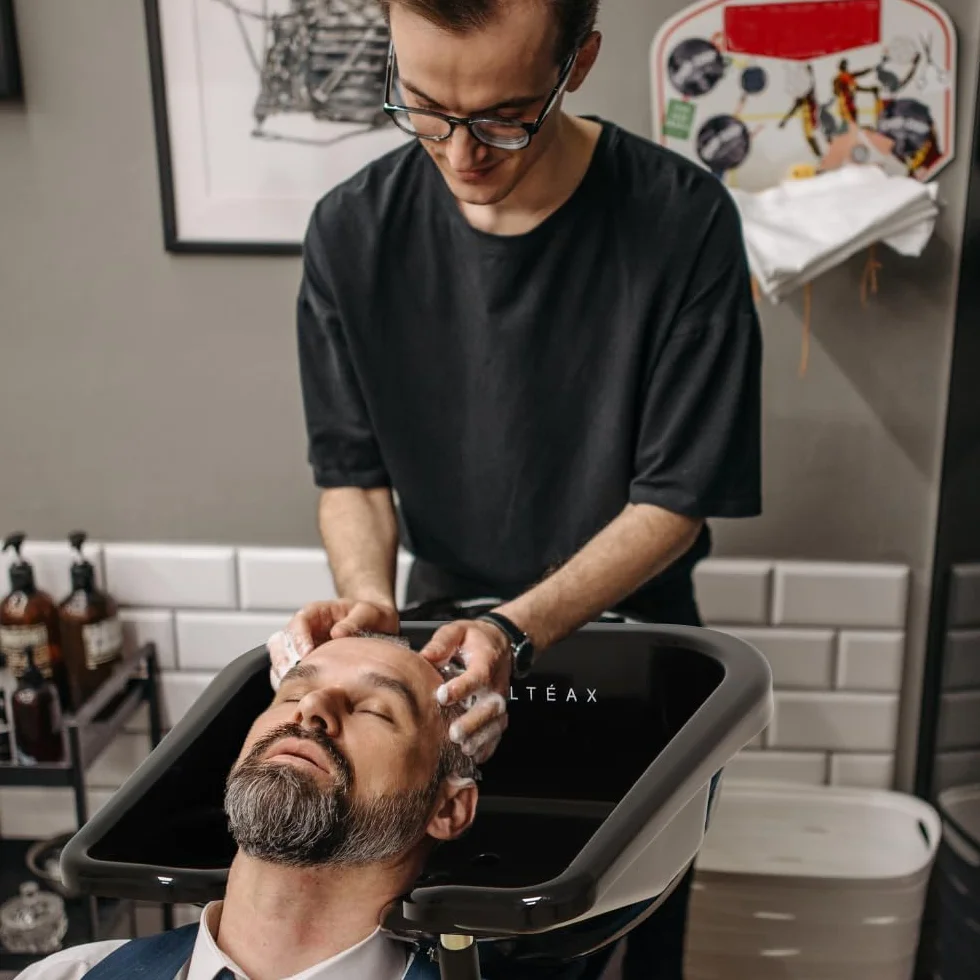 Altéax Mobiles Waschbecken Friseur Quadrat Ergonomischen Design Kann es Auch haarwaschbecken für bettlägerige - Haare Waschen im Bett - Lavatester Hochwertige aus Inklusiver new Parrucker Tragbarer