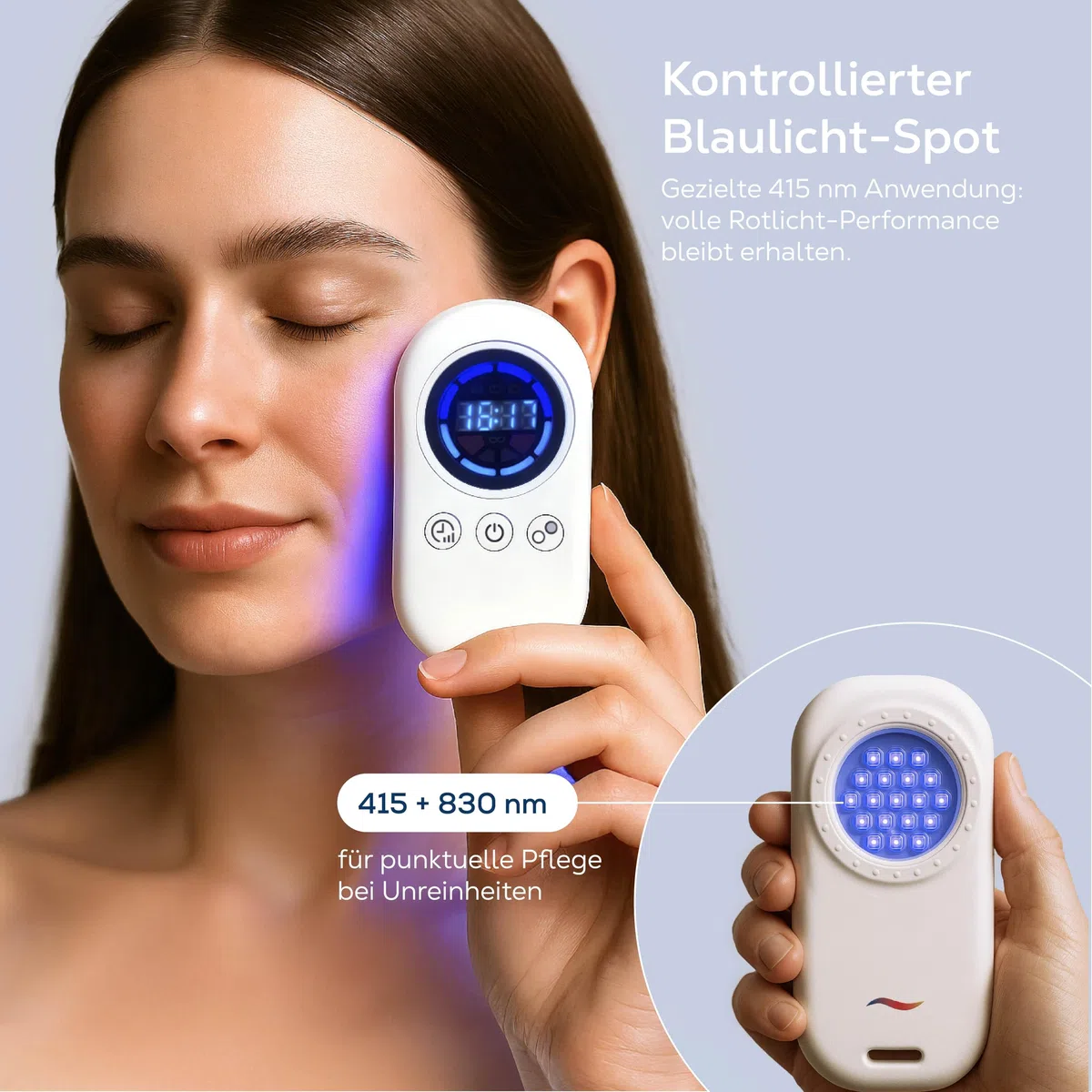 Rotlichtmaske Gesicht – LED Gesichtsmaske mit 316 LEDs, Rotlicht, Nahinfrarot & Blaulicht – Lichtmaske aus flexiblem Silikon für Hautpflege, Entspannung & Wohlbefinden