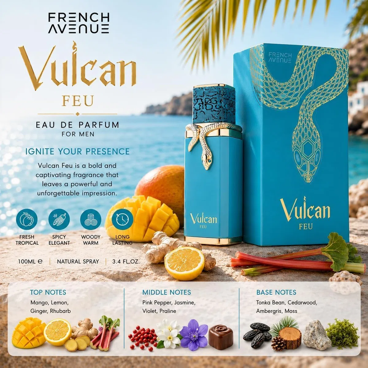 Vulcan Feu Eau De Parfum 100 ml French Avenue