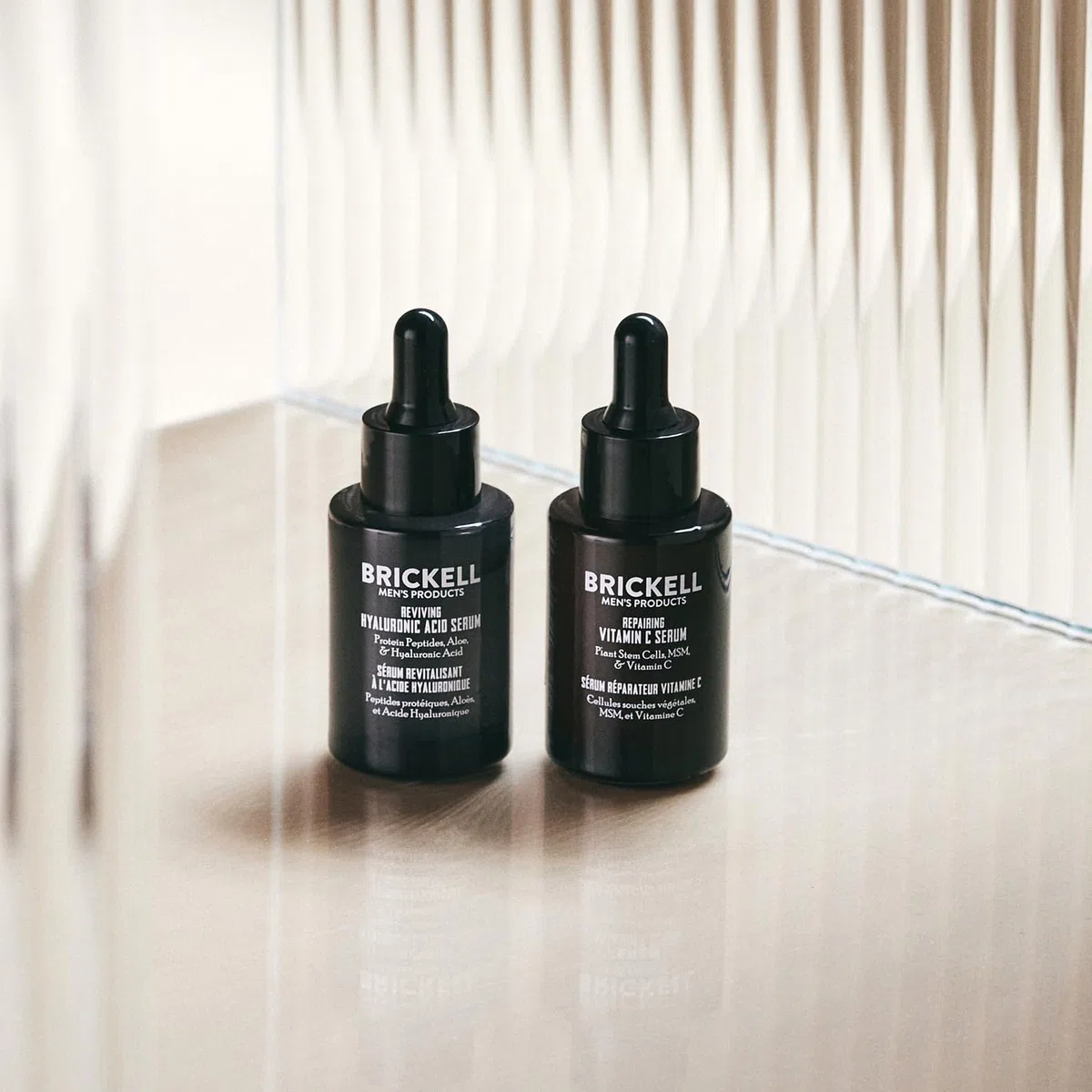 Brickell Men's Products Tages- und Nacht-Gesichtsserum-Routine für Männer, biologische und natürliche Anti-Aging-Gesichtsseren, parfümfrei