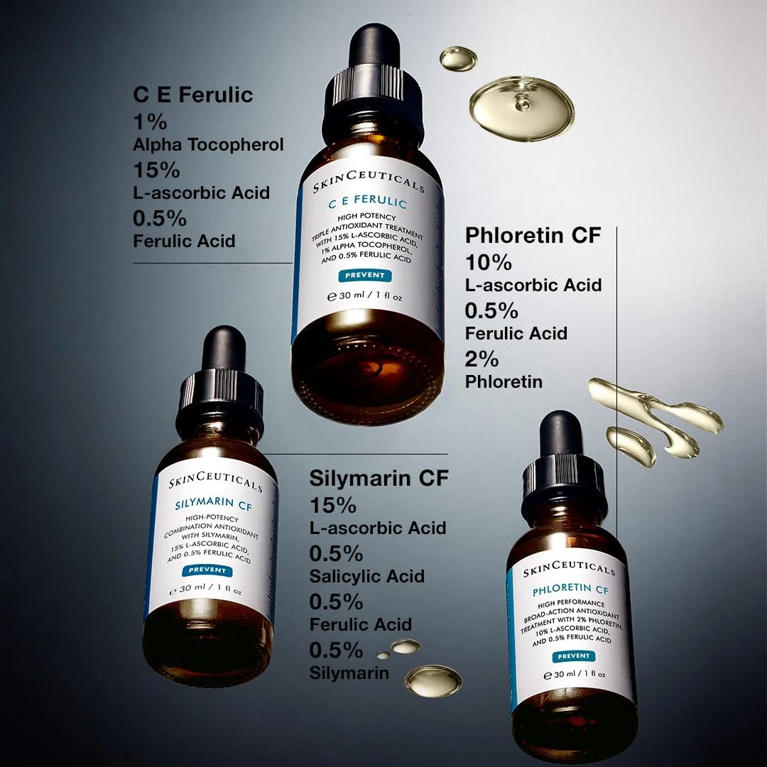 Skin Ceuticals C E Ferulic High Gesichtsserum, hochwirksame Dreifach-Antioxidantien-Behandlung, 30 ml