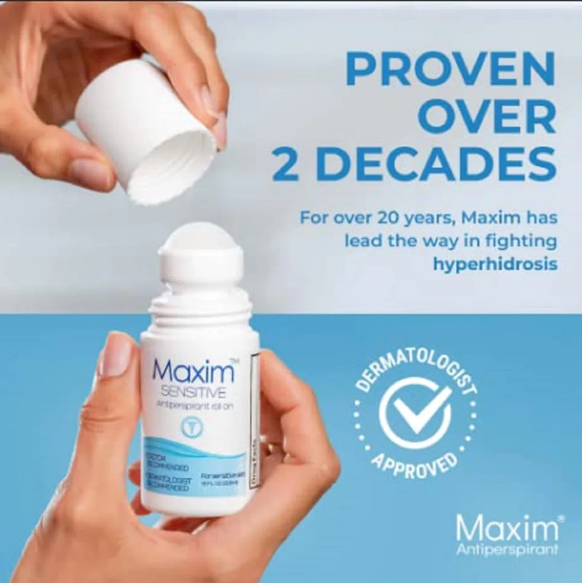 Maxim Sensitive 4-pack Antiperspirant Deodorant - Clinical Strength Roll On by Maxim Lighting