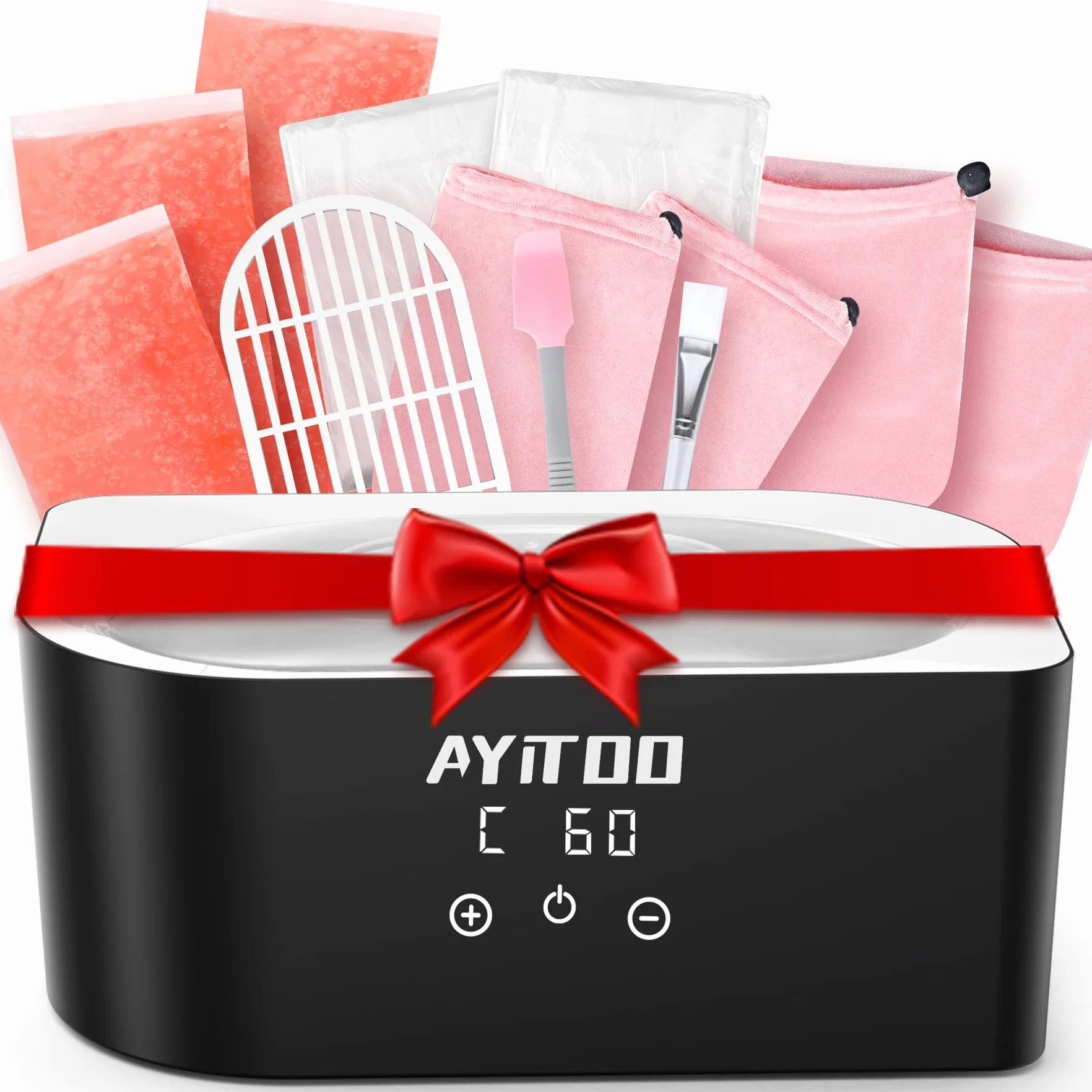 Paraffinbader für Hände und füße mit Zubehör 4L, LED Anzeige Elektrisches Paraffin Wachsbad Paraffinbad Set, Paraffin Bath Wachsbad Gerät mit 1350g Paraffinwachs