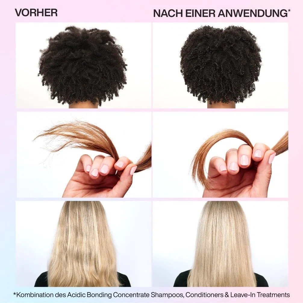 Redken | Pflegeset für Schutz vor Farbverlust, Konzentrierte All-In-One Formel, Acidic Bonding Concentrate Shampoo 300 ml & Conditioner 300 ml