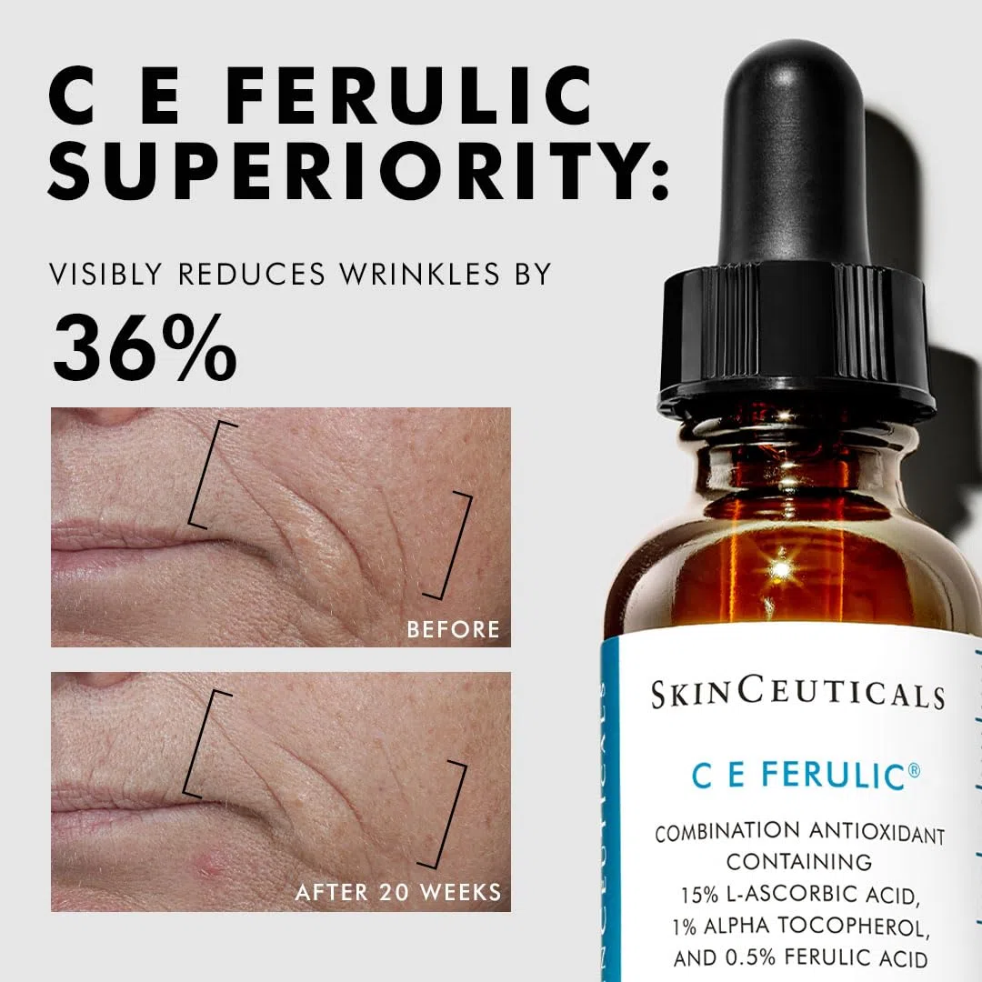 Skin Ceuticals C E Ferulic High Gesichtsserum, hochwirksame Dreifach-Antioxidantien-Behandlung, 30 ml