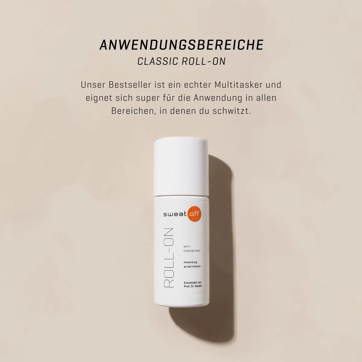 Sweat-Off Antitranspirant Roll On 50ml Deo Roller gegen Schweiß Antiperspirant für Männer und Frauen