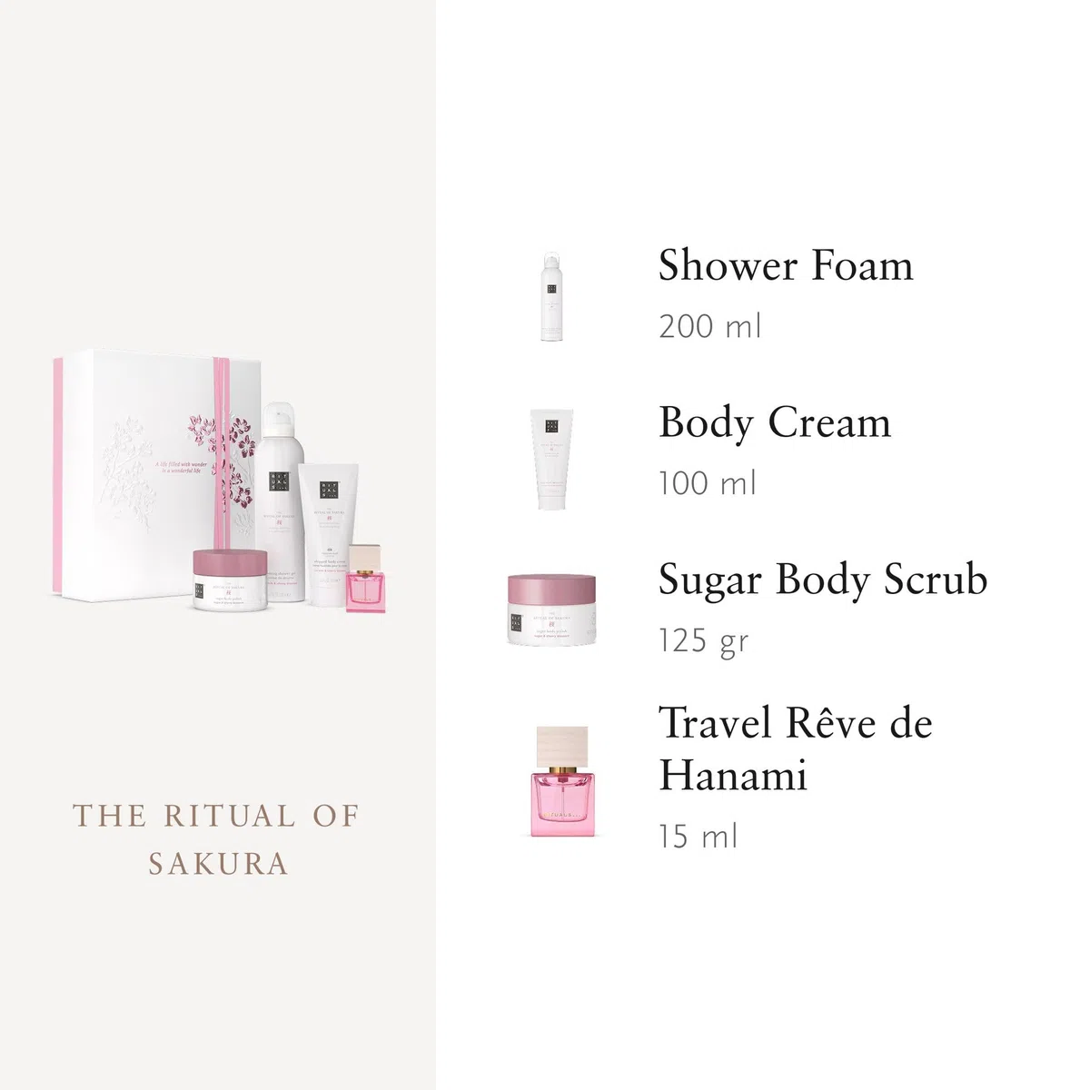 RITUALS Geschenkset The Ritual of Sakura Medium Körperpflege Reismilch Kirschblüten