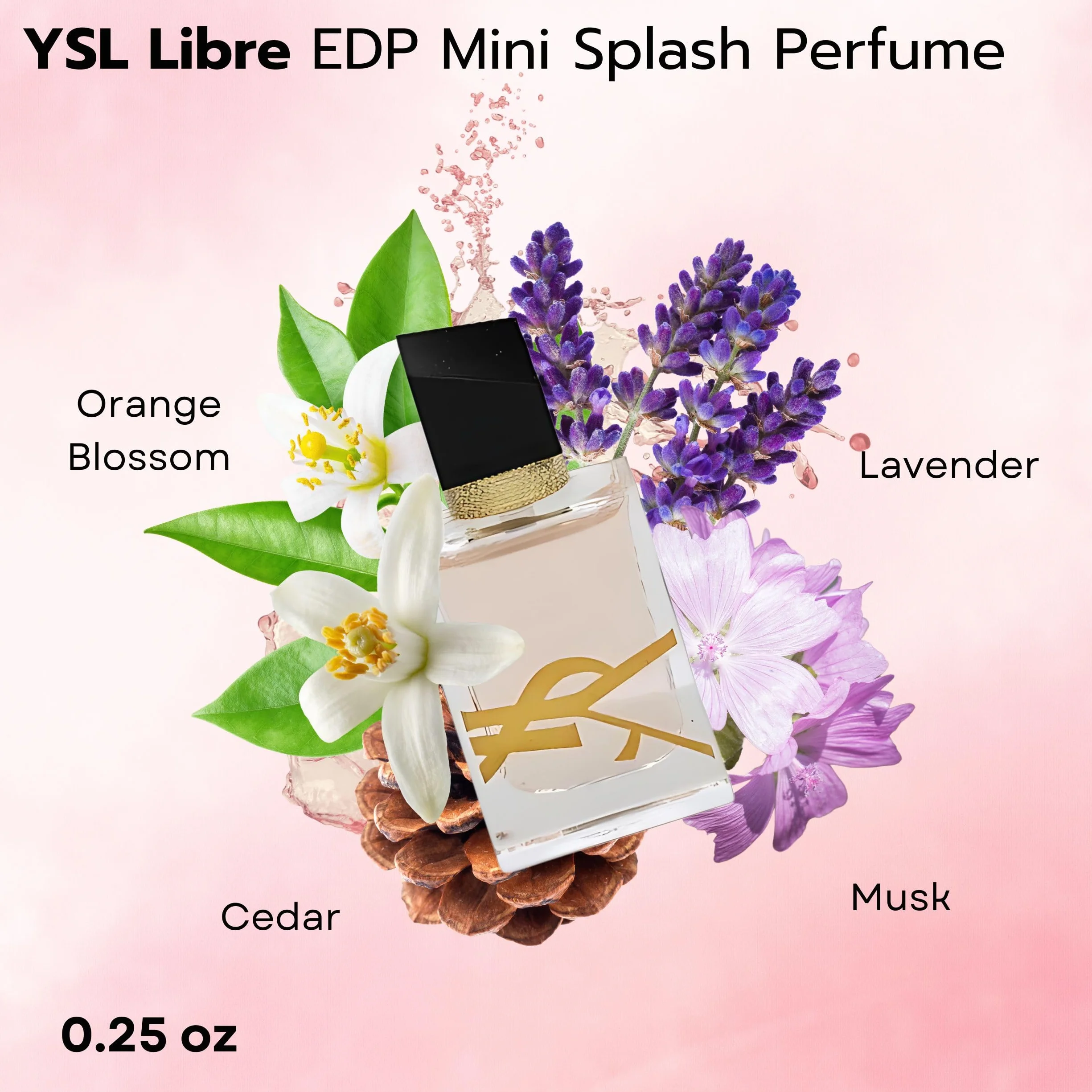 Yves Saint Laurent YSL Parfüm-Miniatur-Reise-Set für Damen, Libre EDT 7,1 g + Libre EDP 7,1 g + Mon Paris EDP 7,1 g + Black Opium EDP 7,5 ml