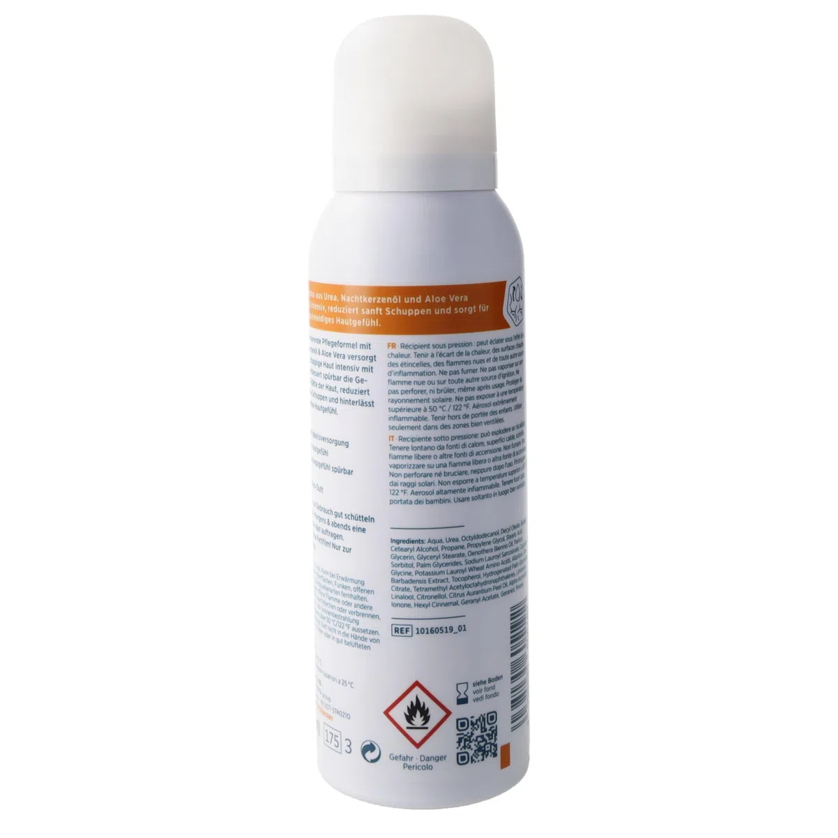 Allpresan Limited Edition - ORANGENBLÜTE - Körper Schaumcreme für sehr trockene bis schuppige Haut mit belebendem Orangenblüten-Duft, 125 ml