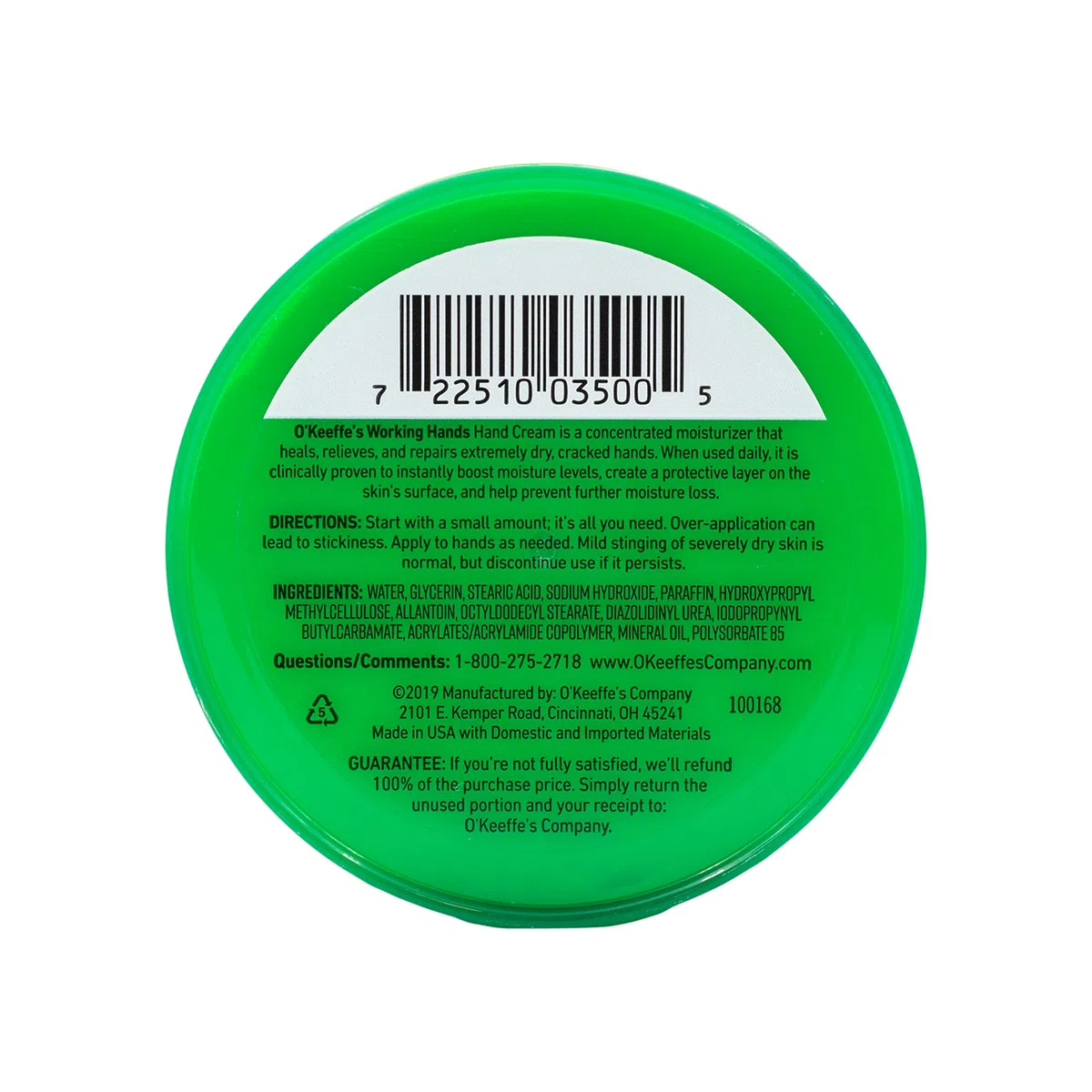 O'Keeffe's, Working Hands, Hand Cream, 3.4 oz (96 g)