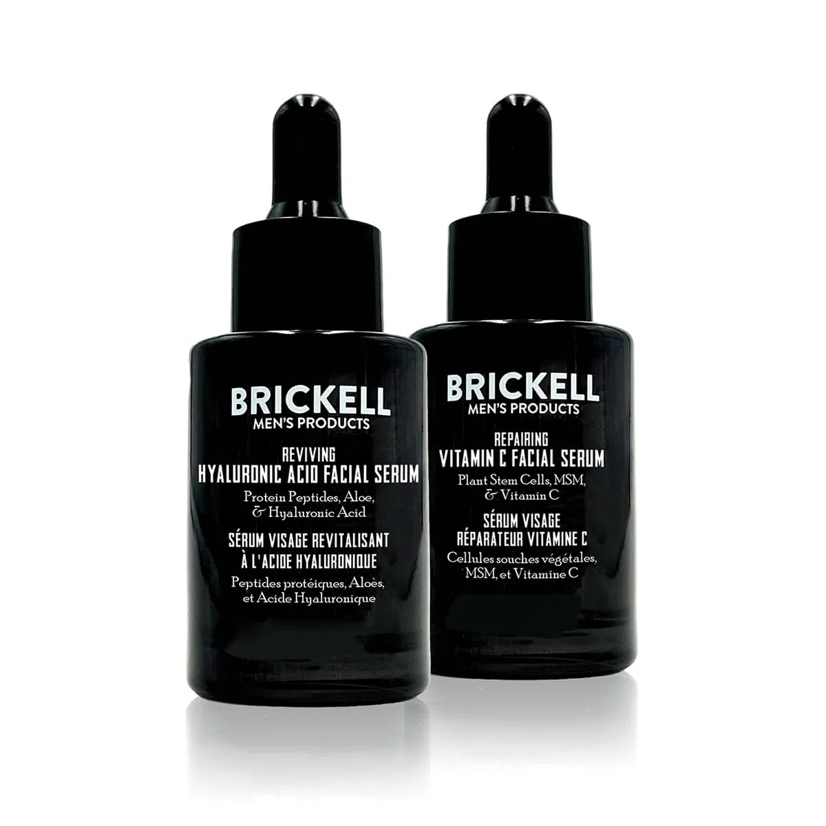 Brickell Men's Products Tages- und Nacht-Gesichtsserum-Routine für Männer, biologische und natürliche Anti-Aging-Gesichtsseren, parfümfrei