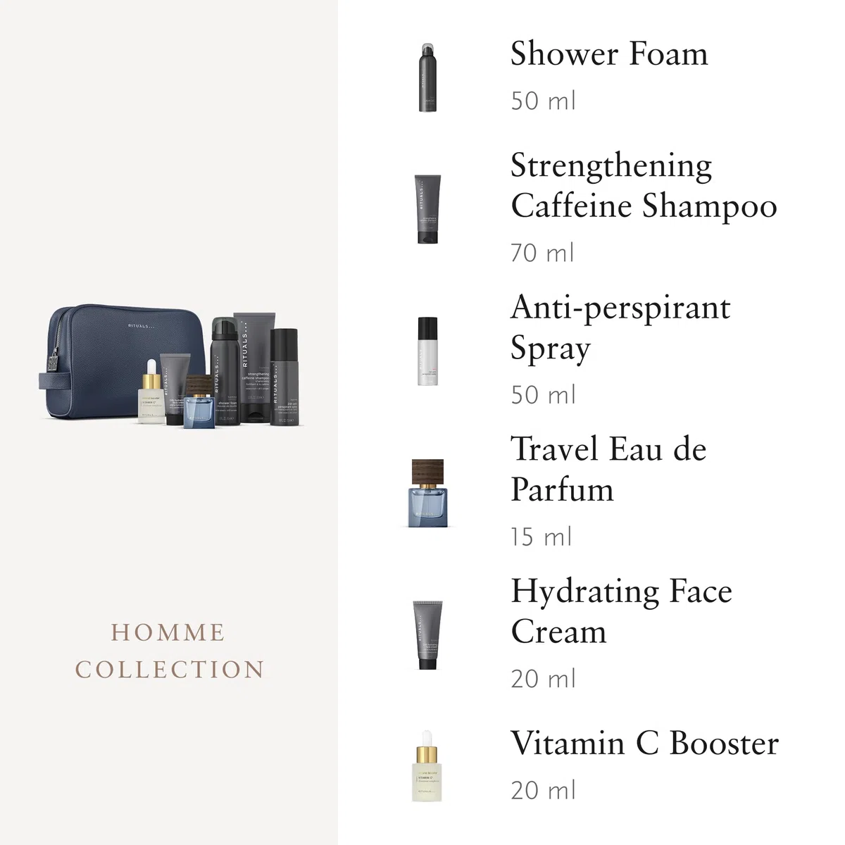 RITUALS Geschenkbox Homme Large Geschenkset für Männer Körperpflege Wellbeing