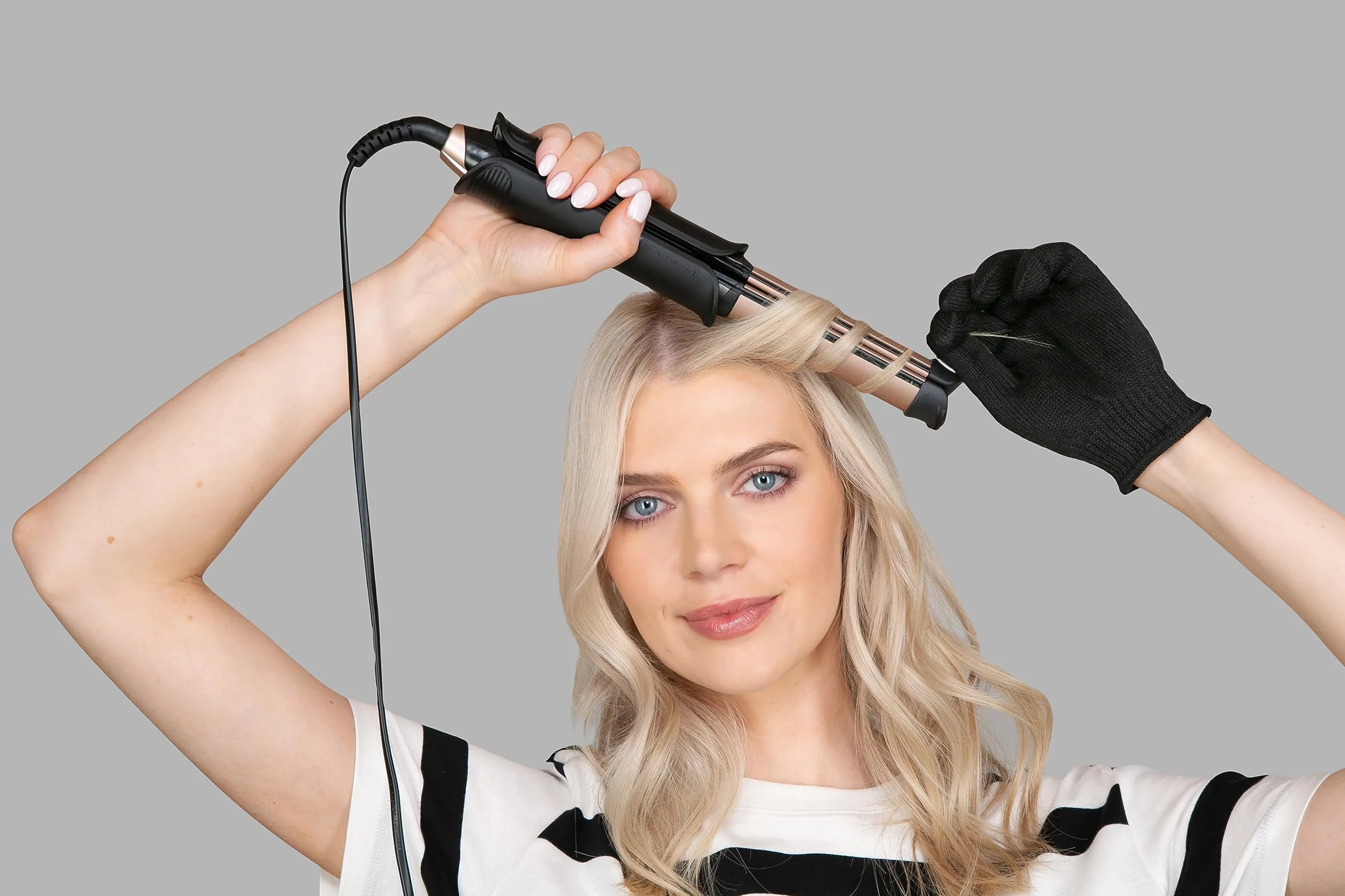 Remington ONE Glätteisen & Lockenstab [2in1 Multistyler] Glätt-/ Lockenmodus mit zuschaltbarer beheizter Außenfläche, 150-230°C, digitales Display, Haarglätter S6077