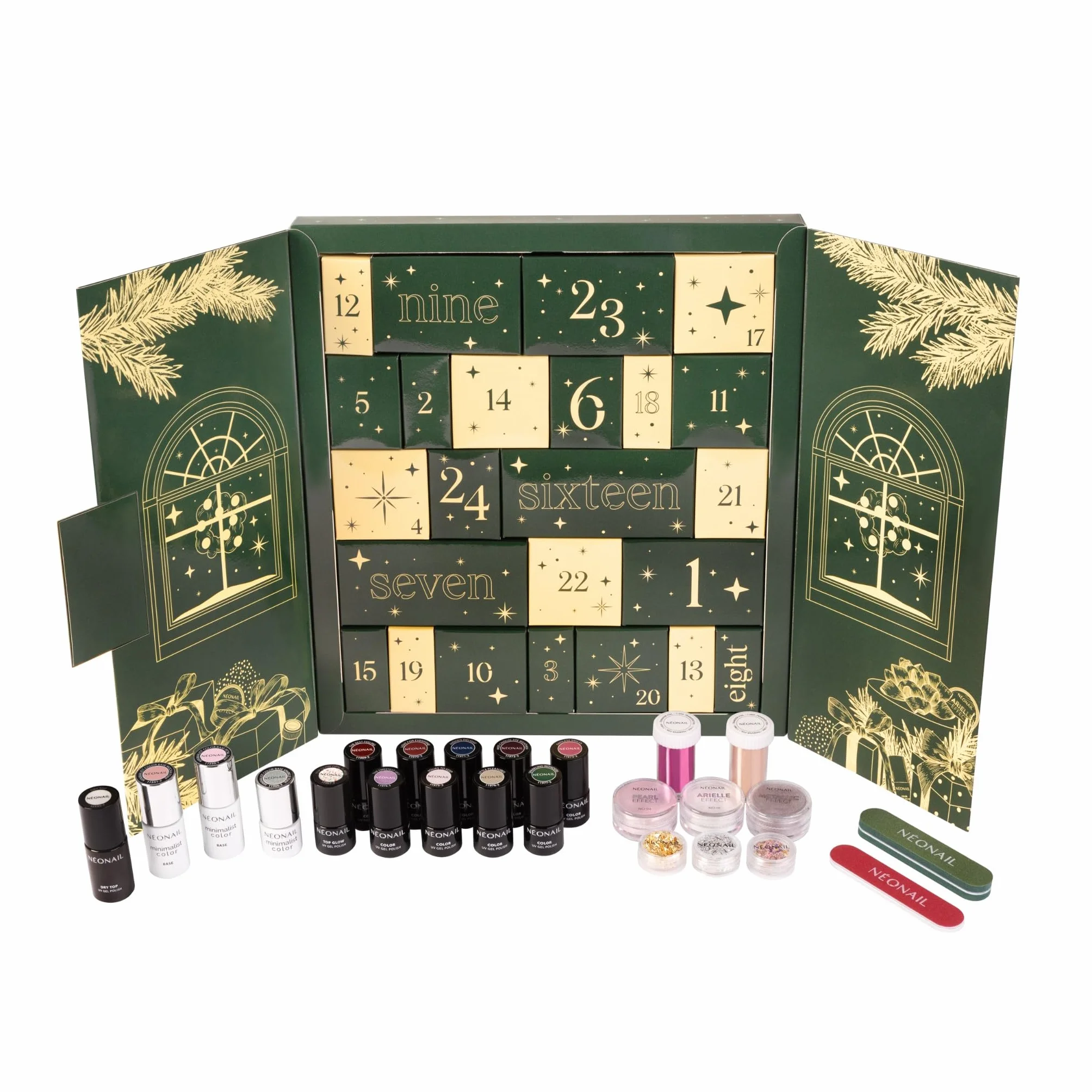 NÉONAIL Adventskalender 2025 UV Nagellack Kosmetik Geschenkset für Frauen